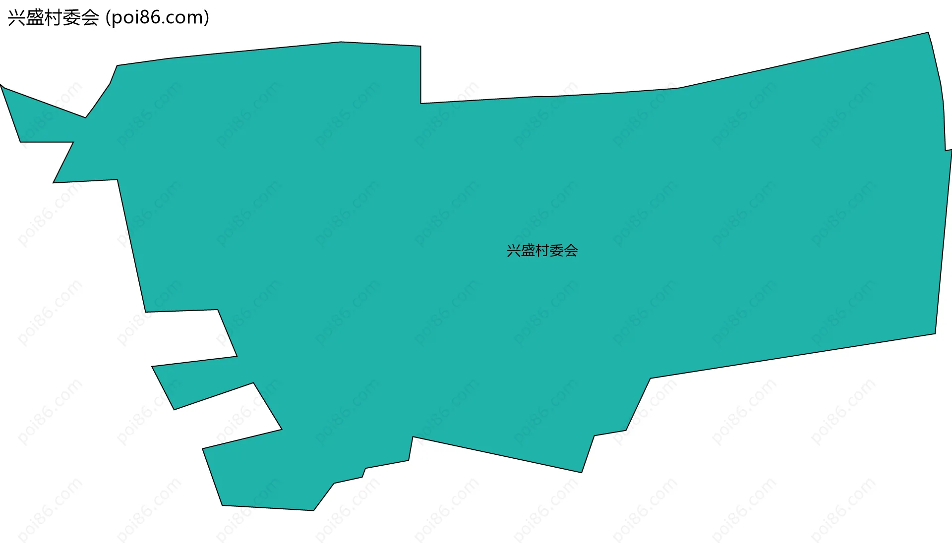 兴盛村委会边界地图