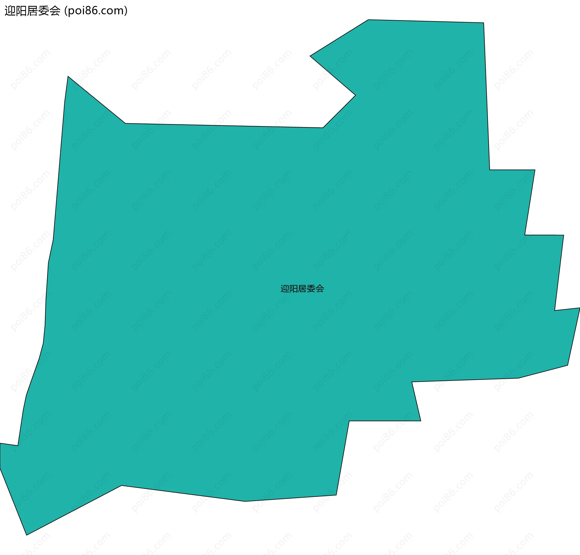 迎阳居委会边界地图