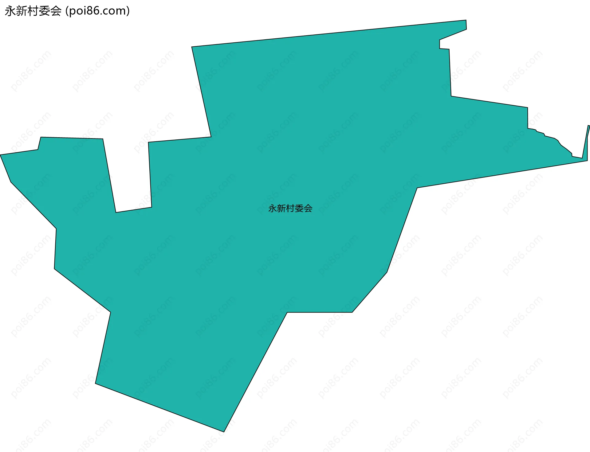 永新村委会边界地图