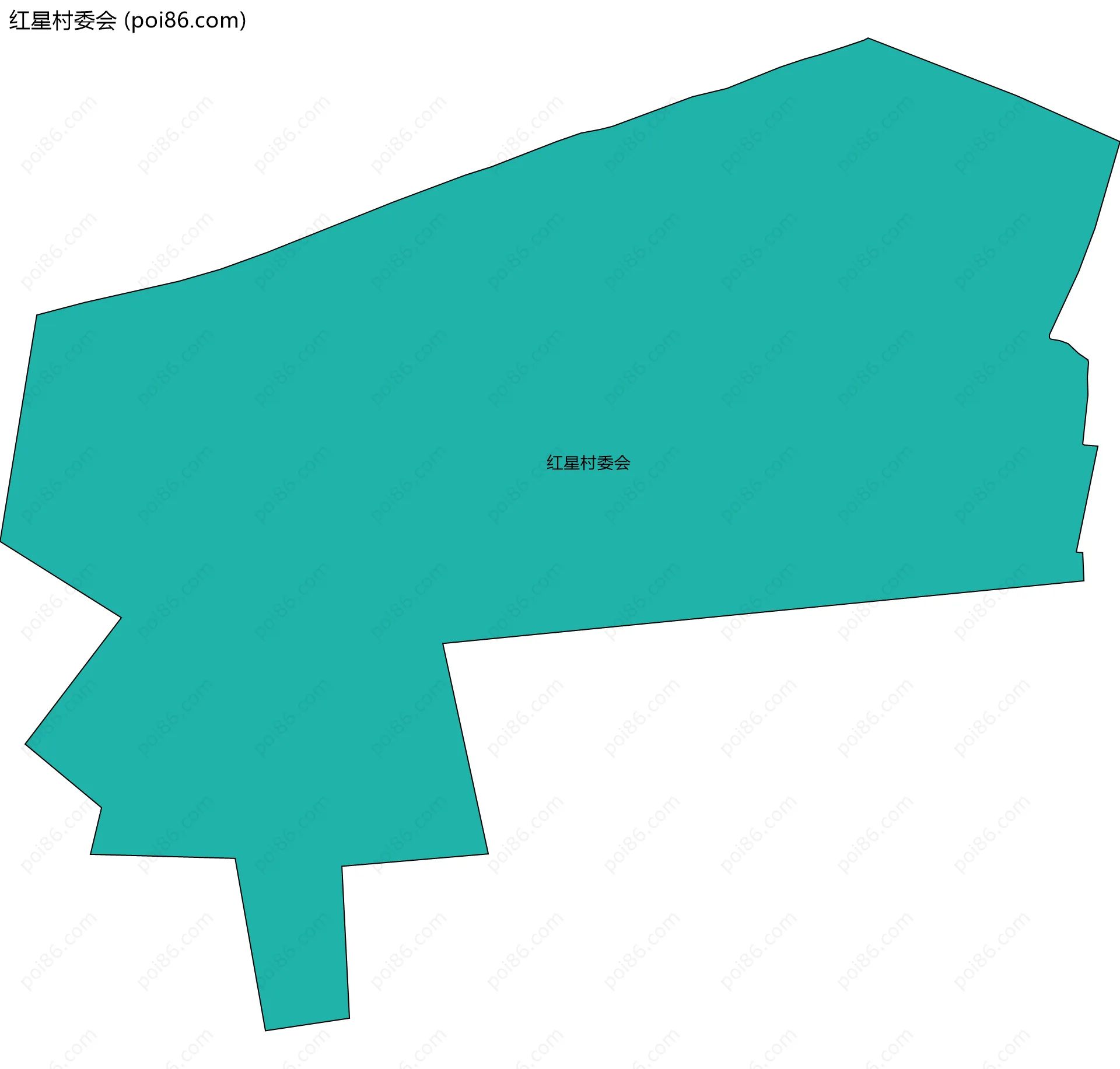 红星村委会边界地图