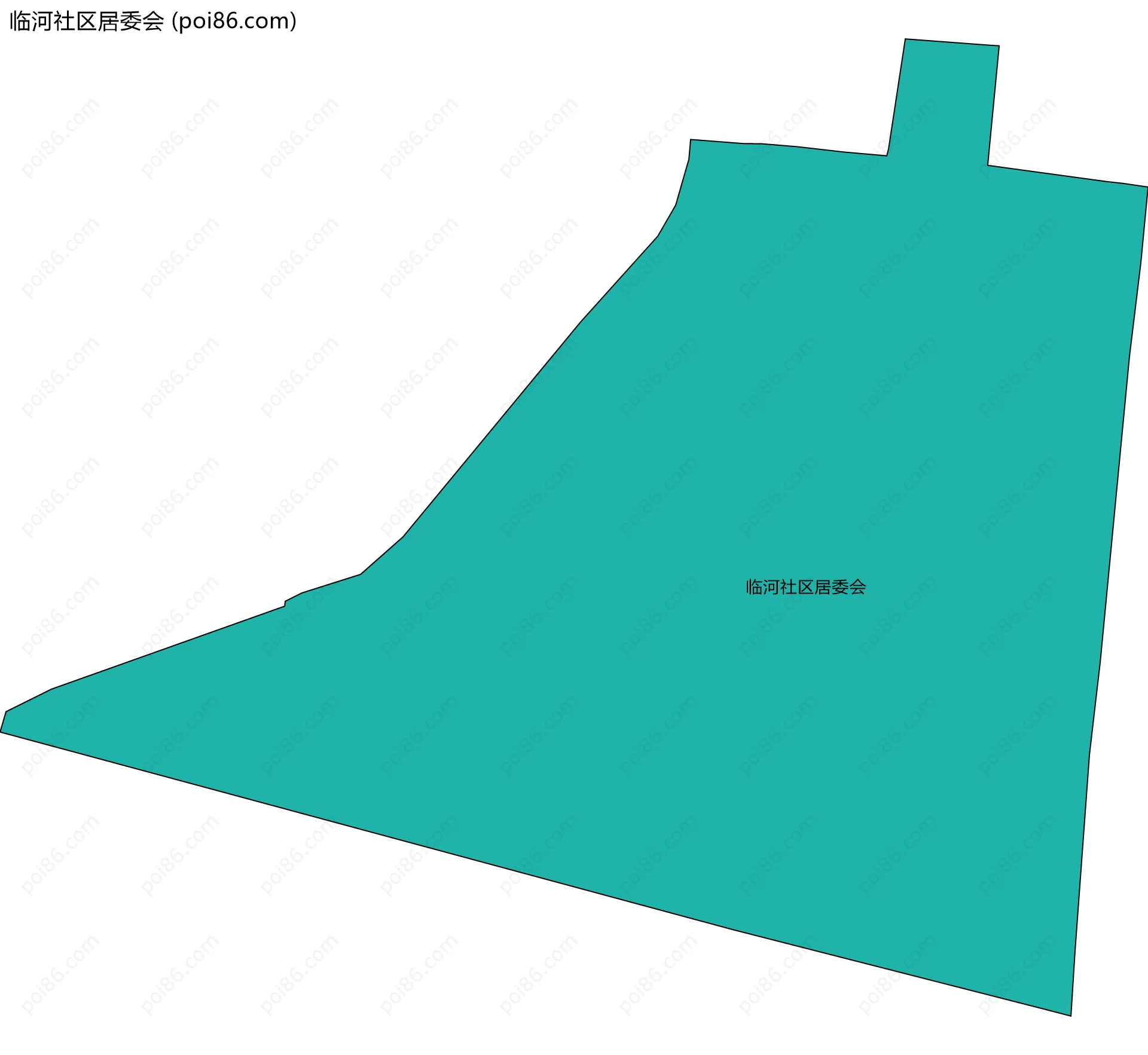 临河社区居委会边界地图