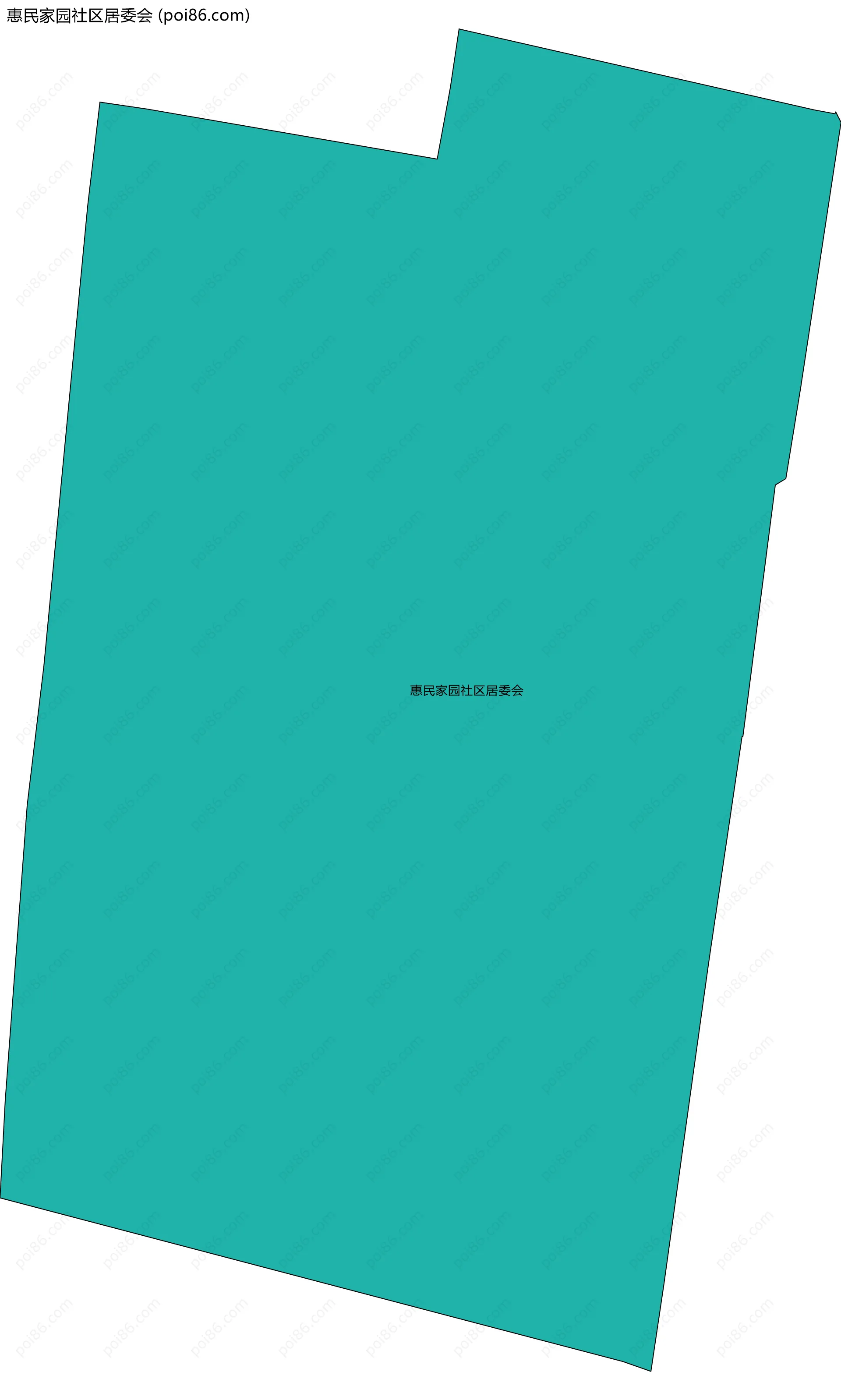 惠民家园社区居委会边界地图