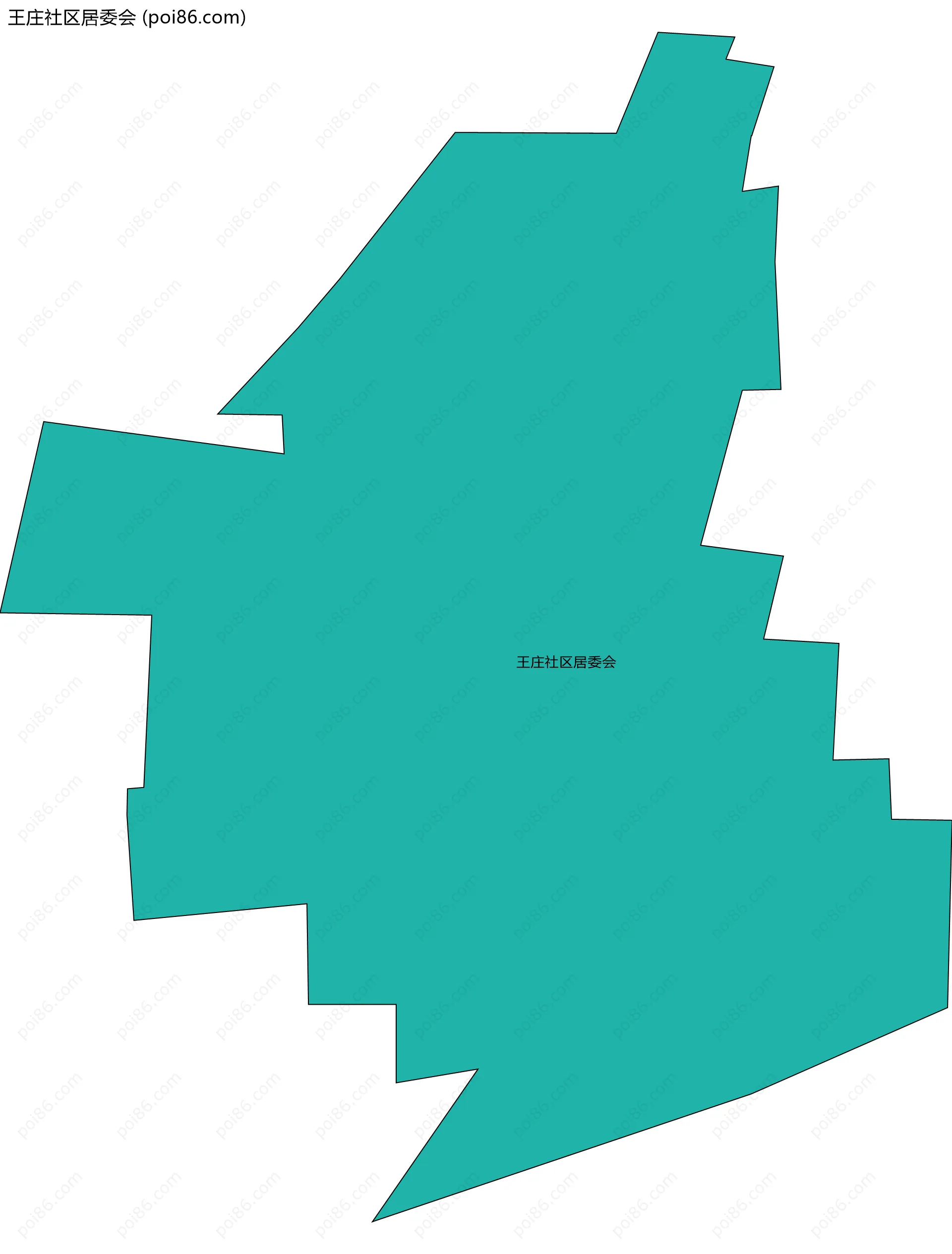 王庄社区居委会边界地图