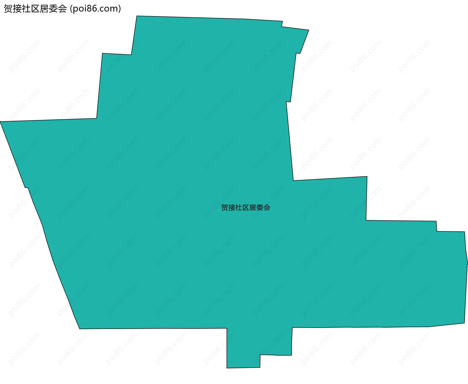 贺接社区居委会边界地图
