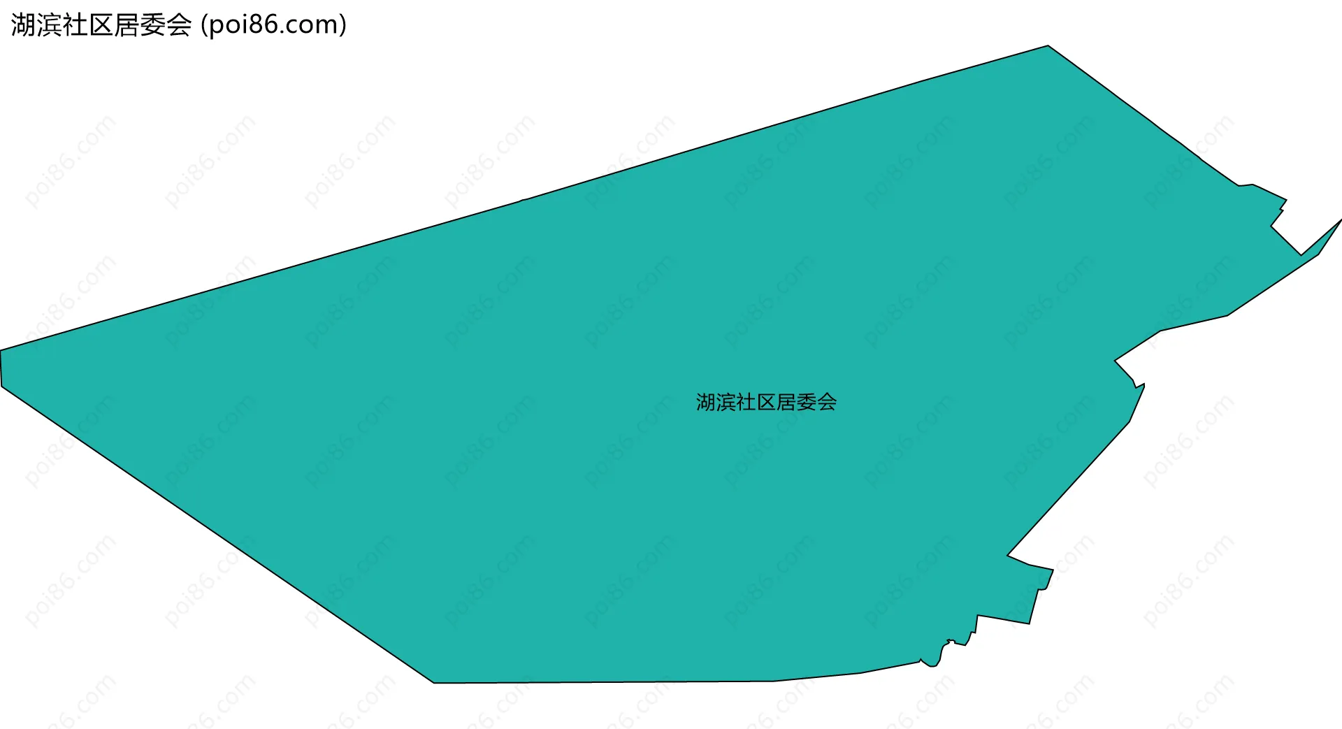 湖滨社区居委会边界地图
