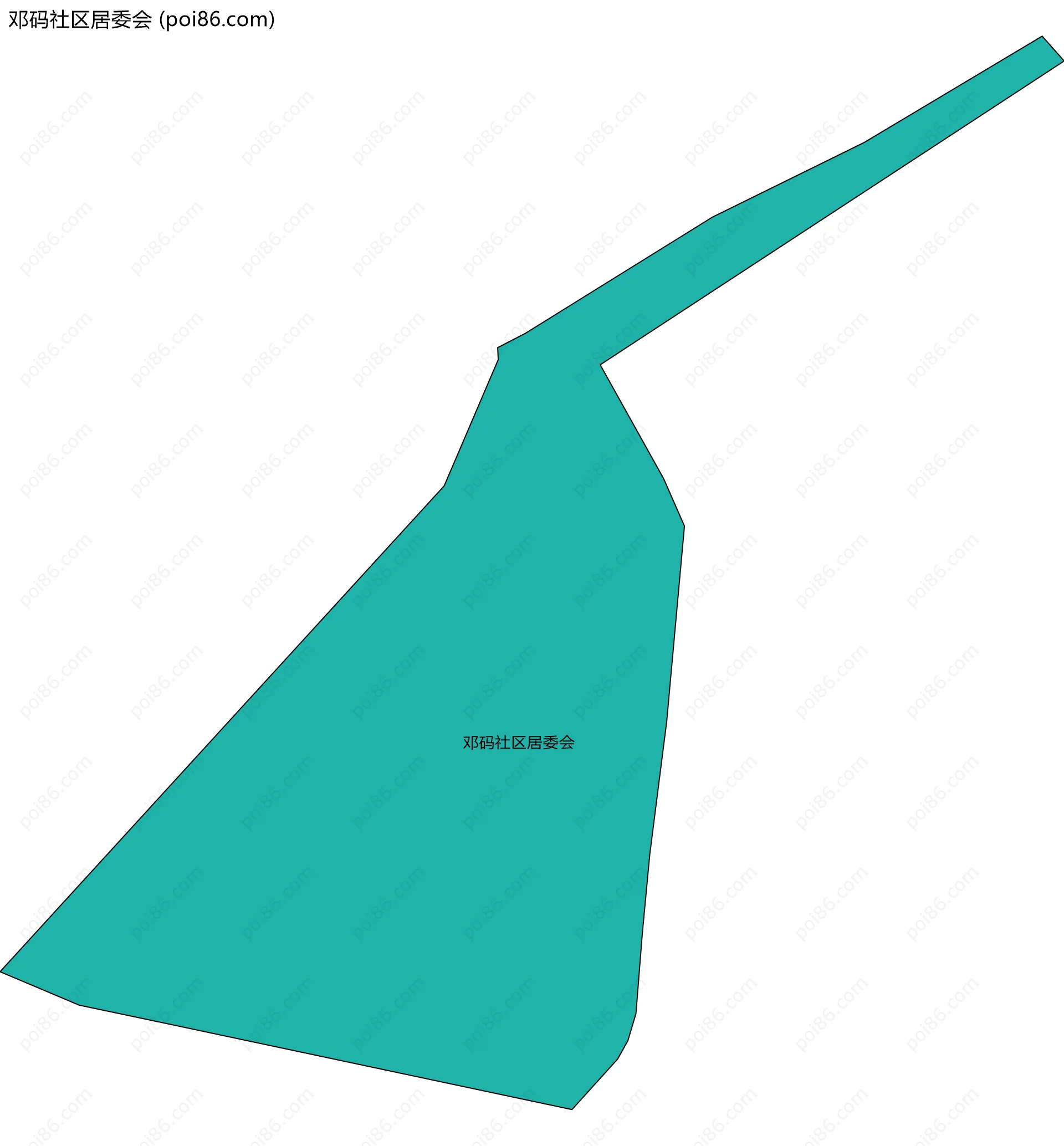 邓码社区居委会边界地图