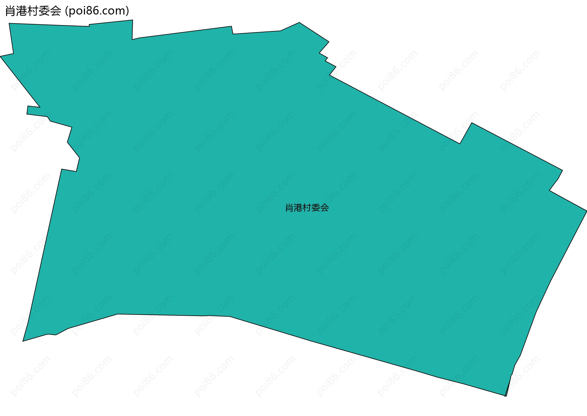 肖港村委会边界地图