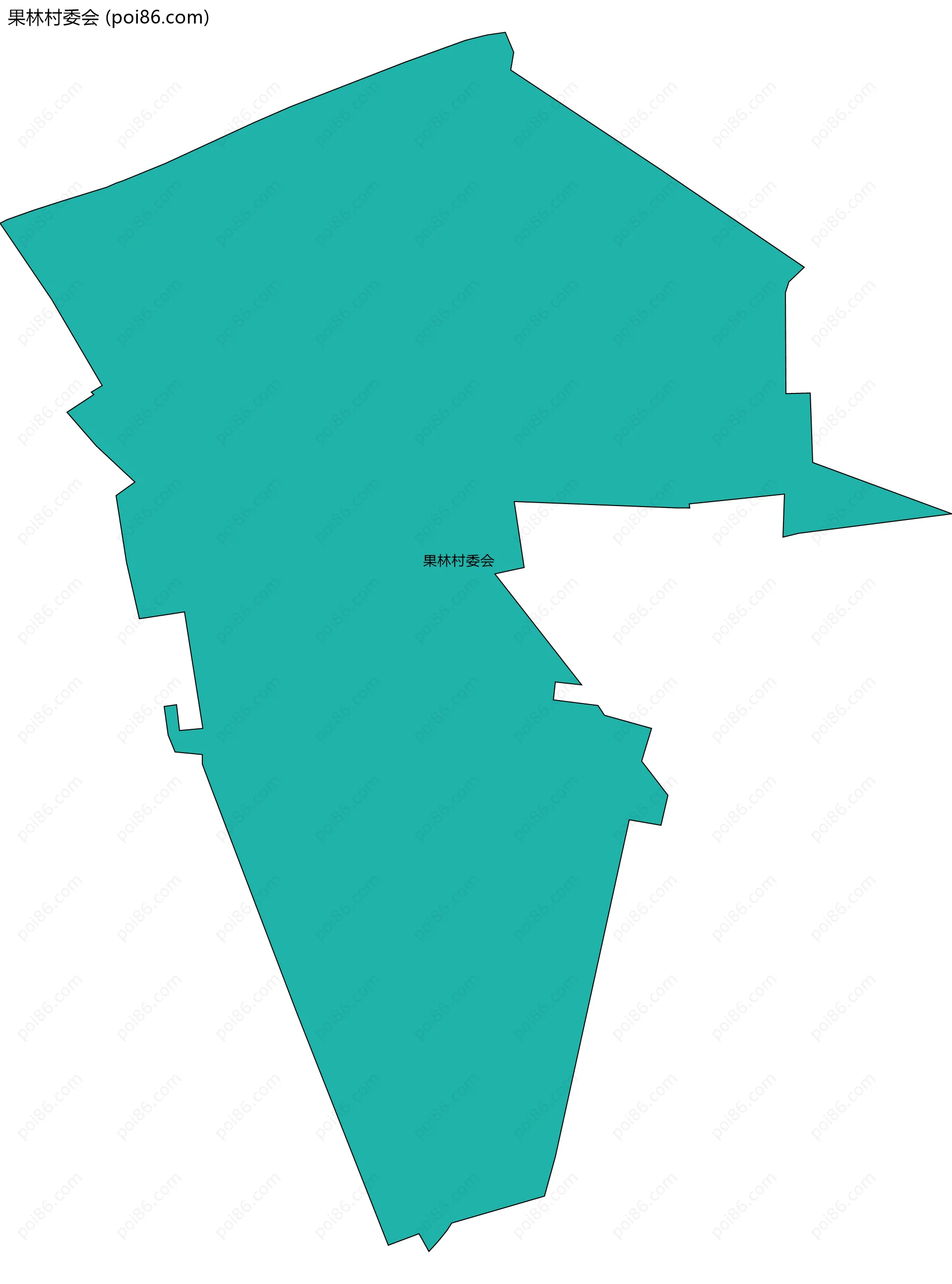 果林村委会边界地图