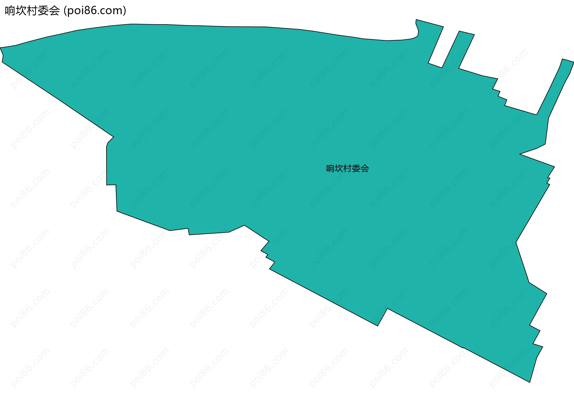 响坎村委会边界地图
