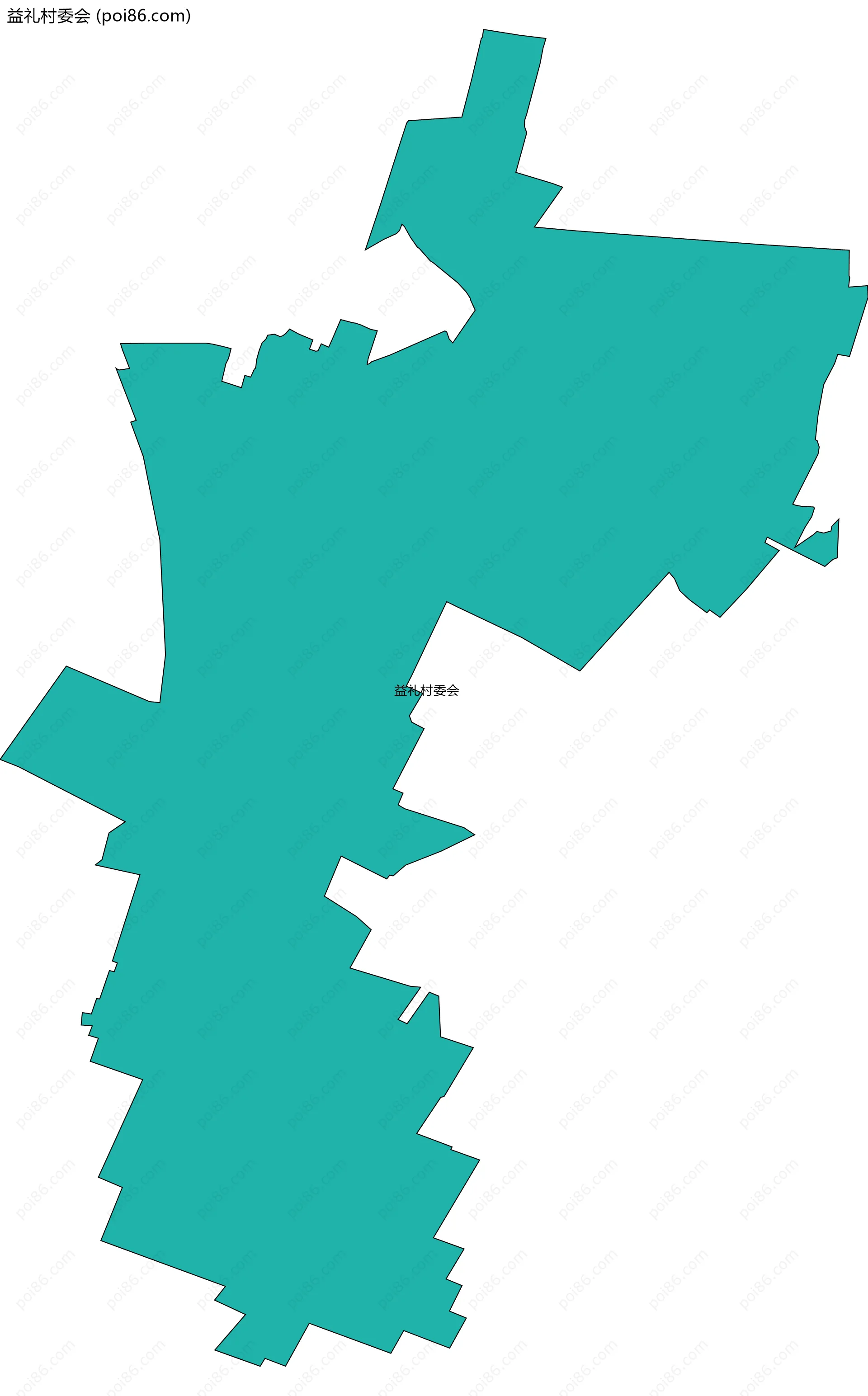 益礼村委会边界地图