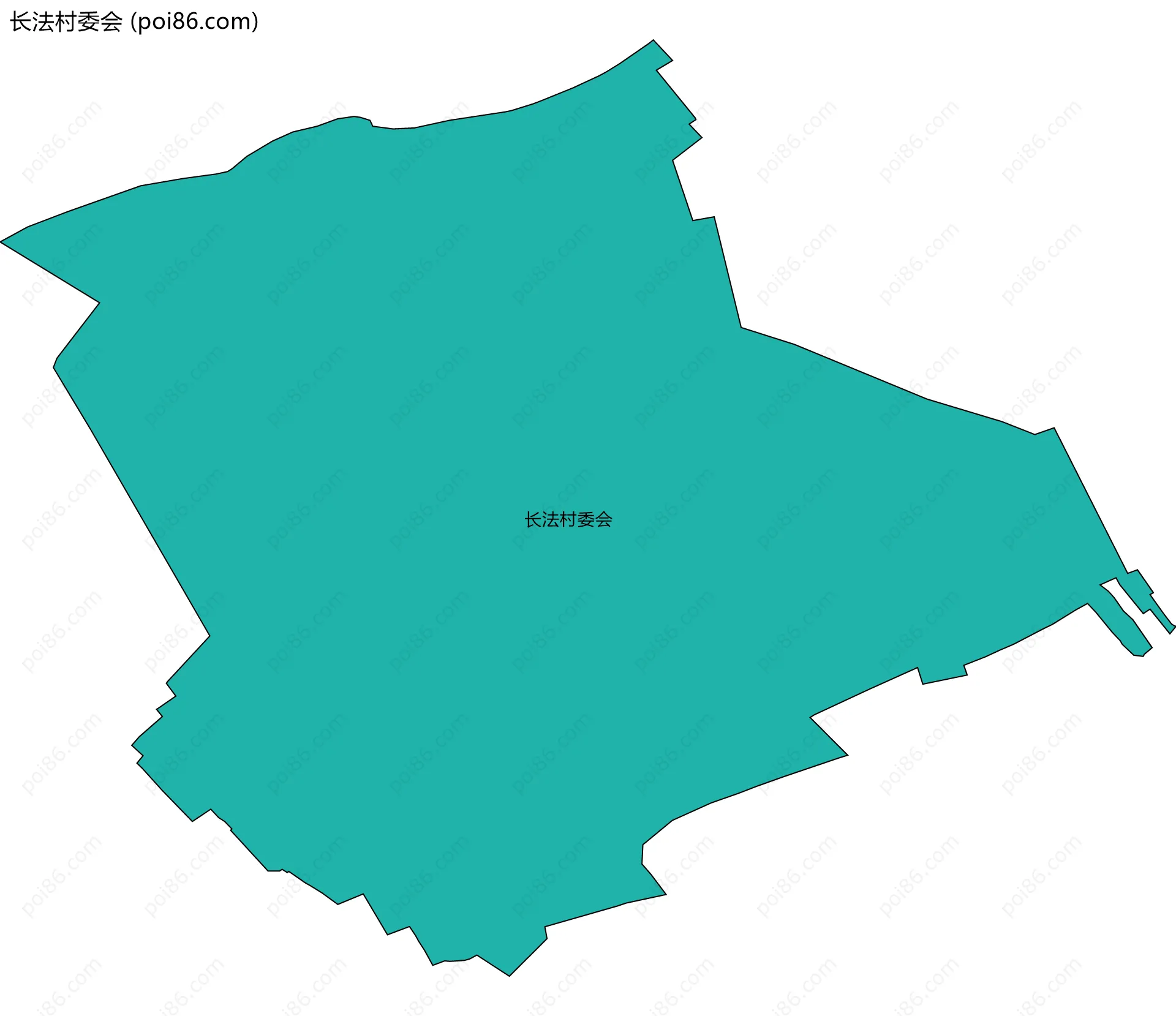 长法村委会边界地图