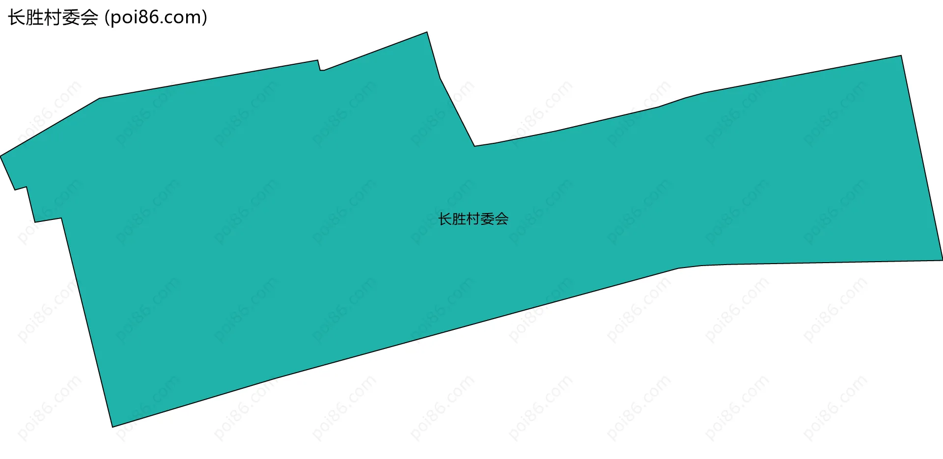 长胜村委会边界地图