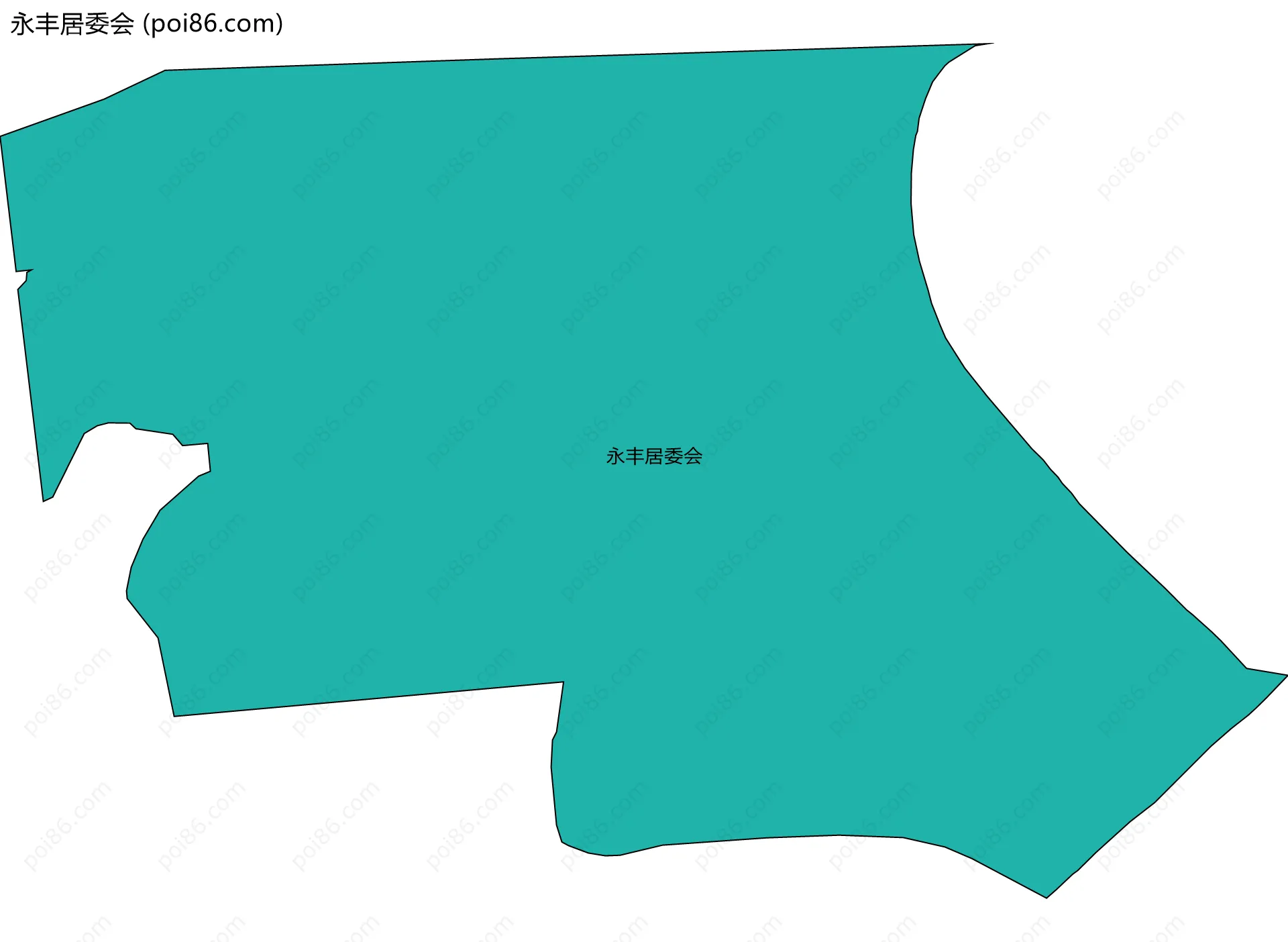 永丰居委会边界地图