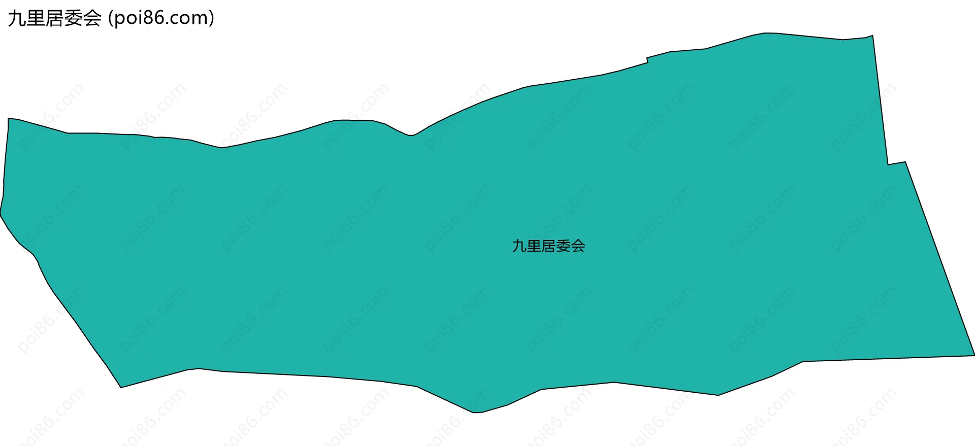 九里居委会边界地图