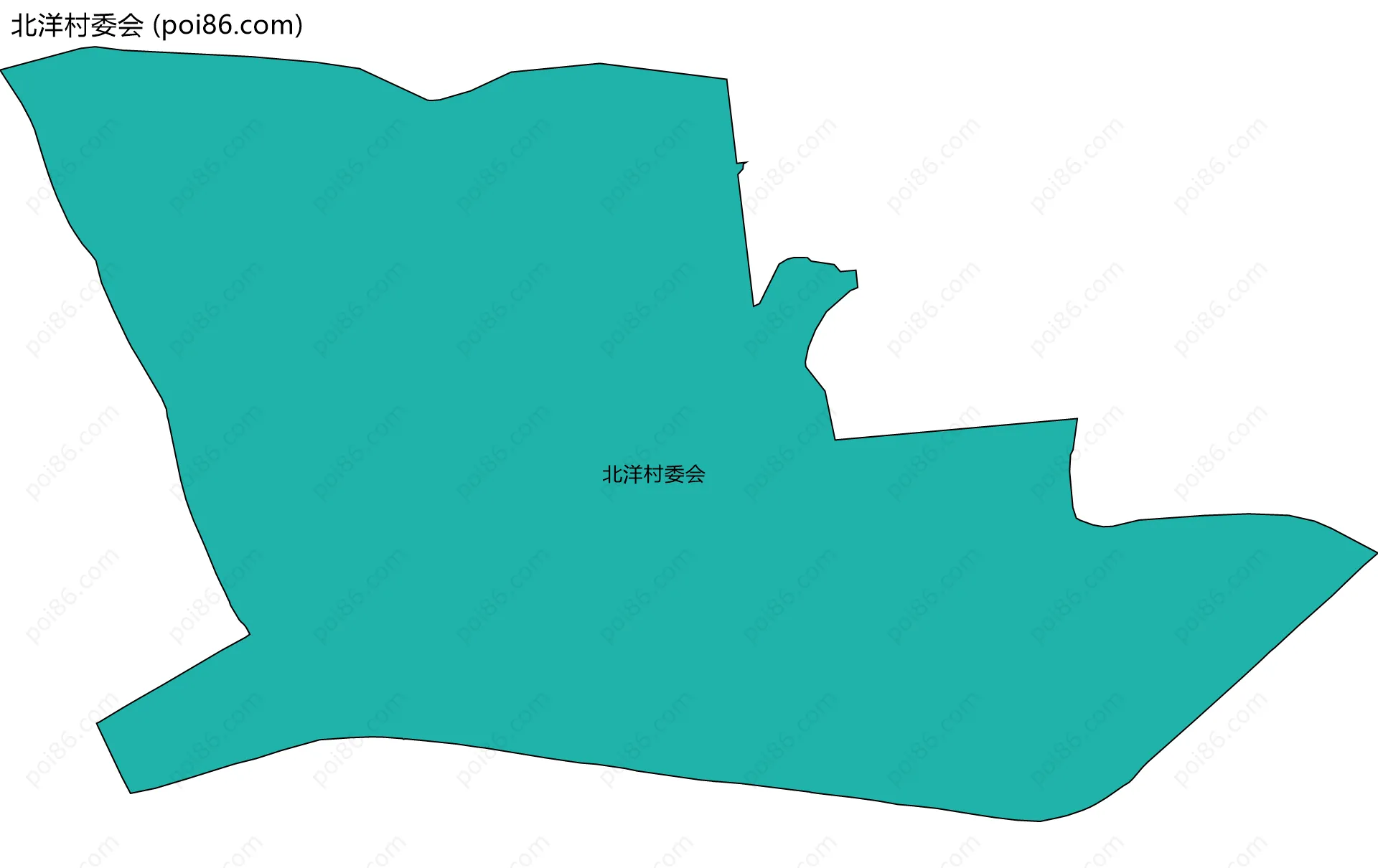 北洋村委会边界地图