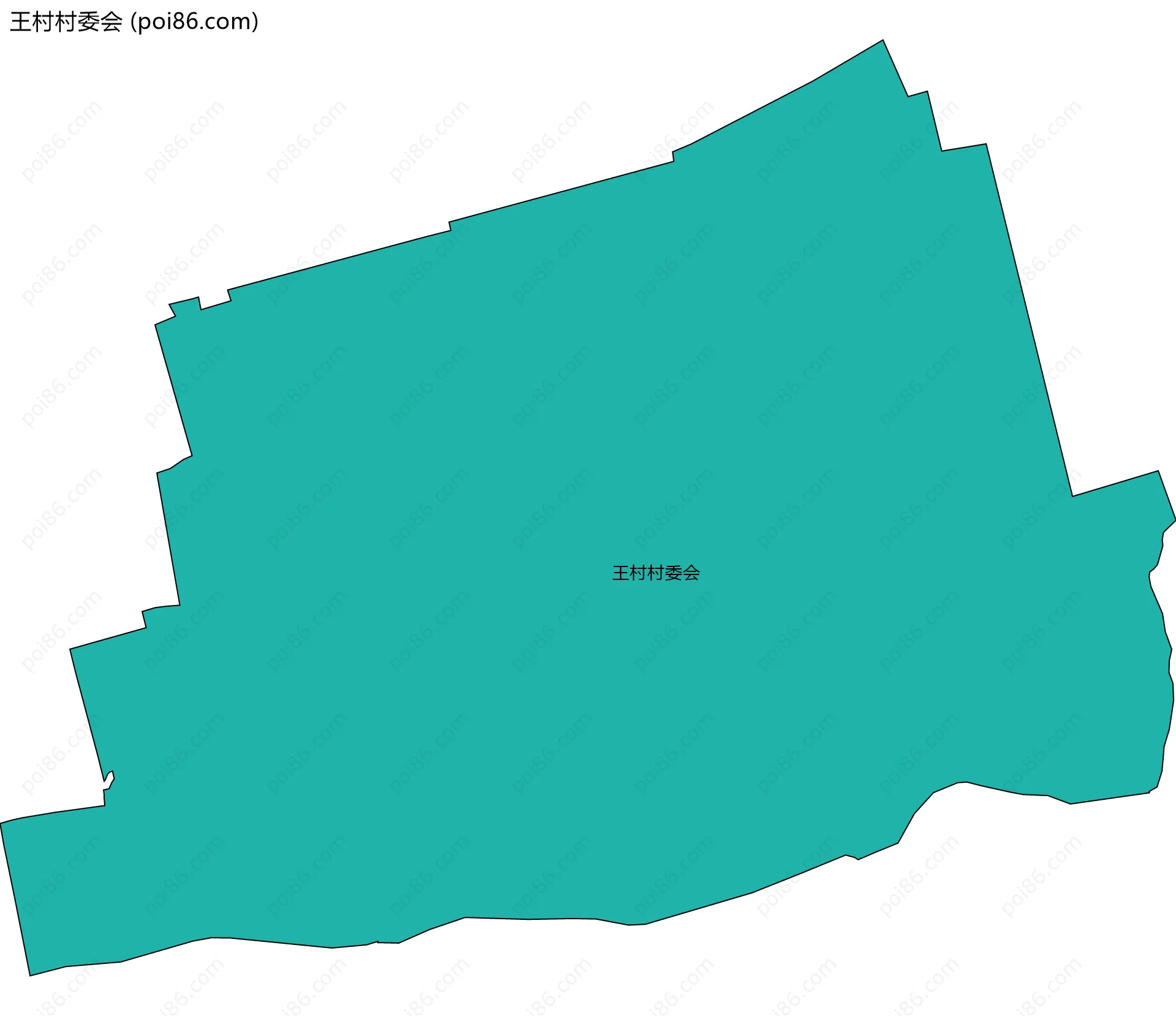 王村村委会边界地图