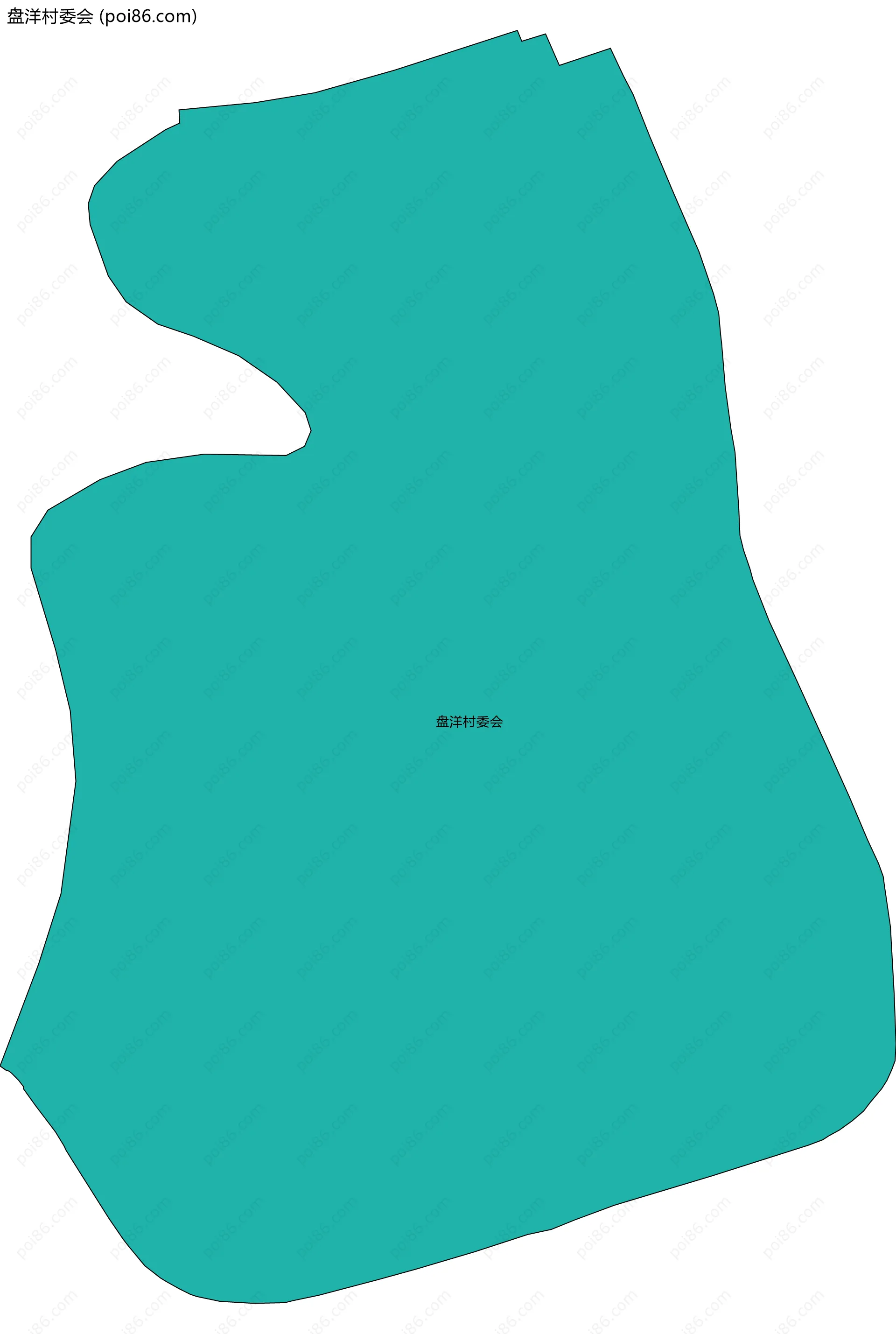 盘洋村委会边界地图