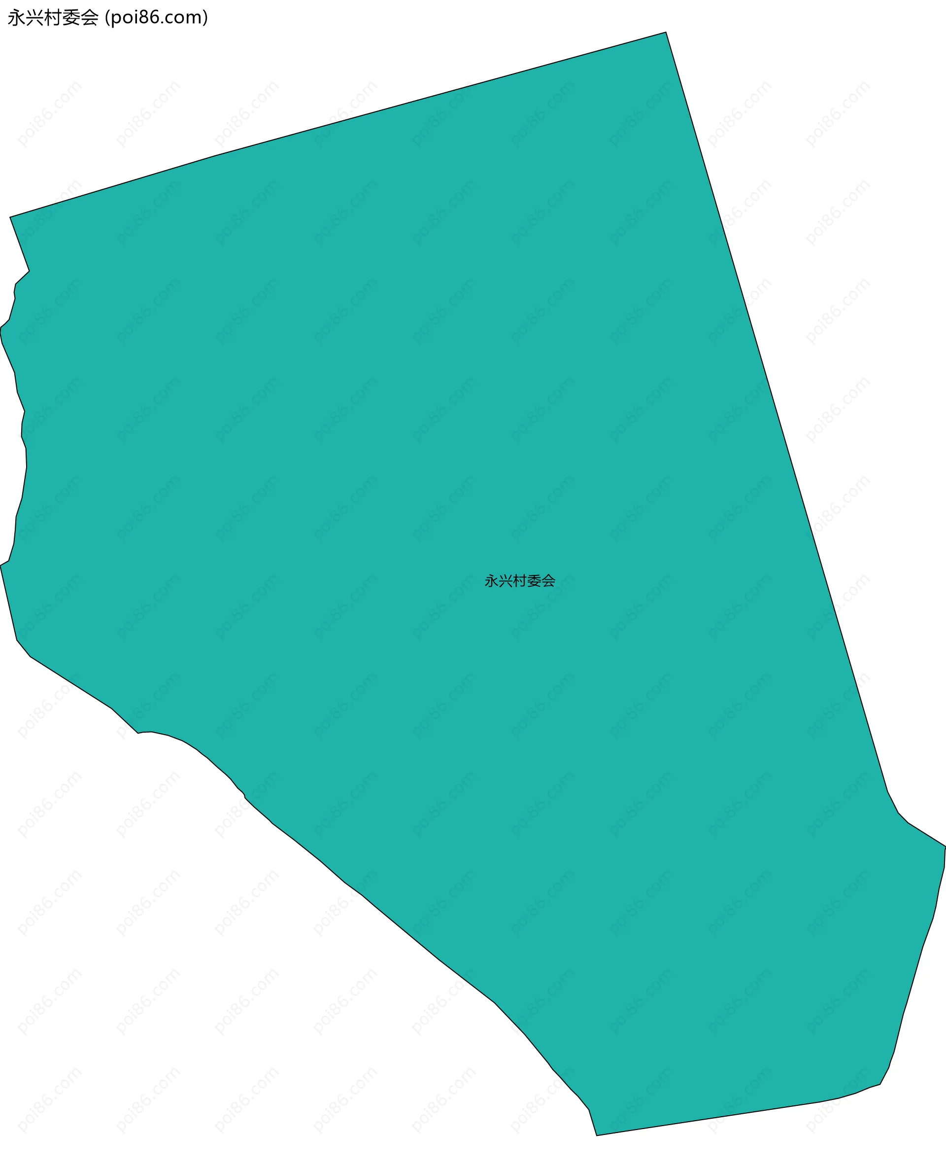 永兴村委会边界地图