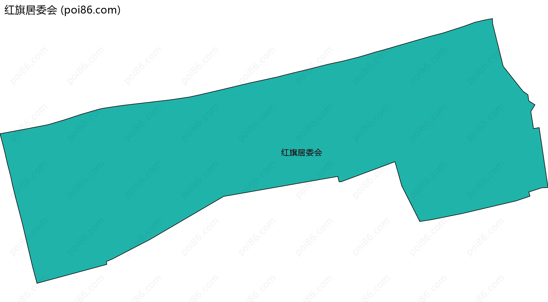 红旗居委会边界地图