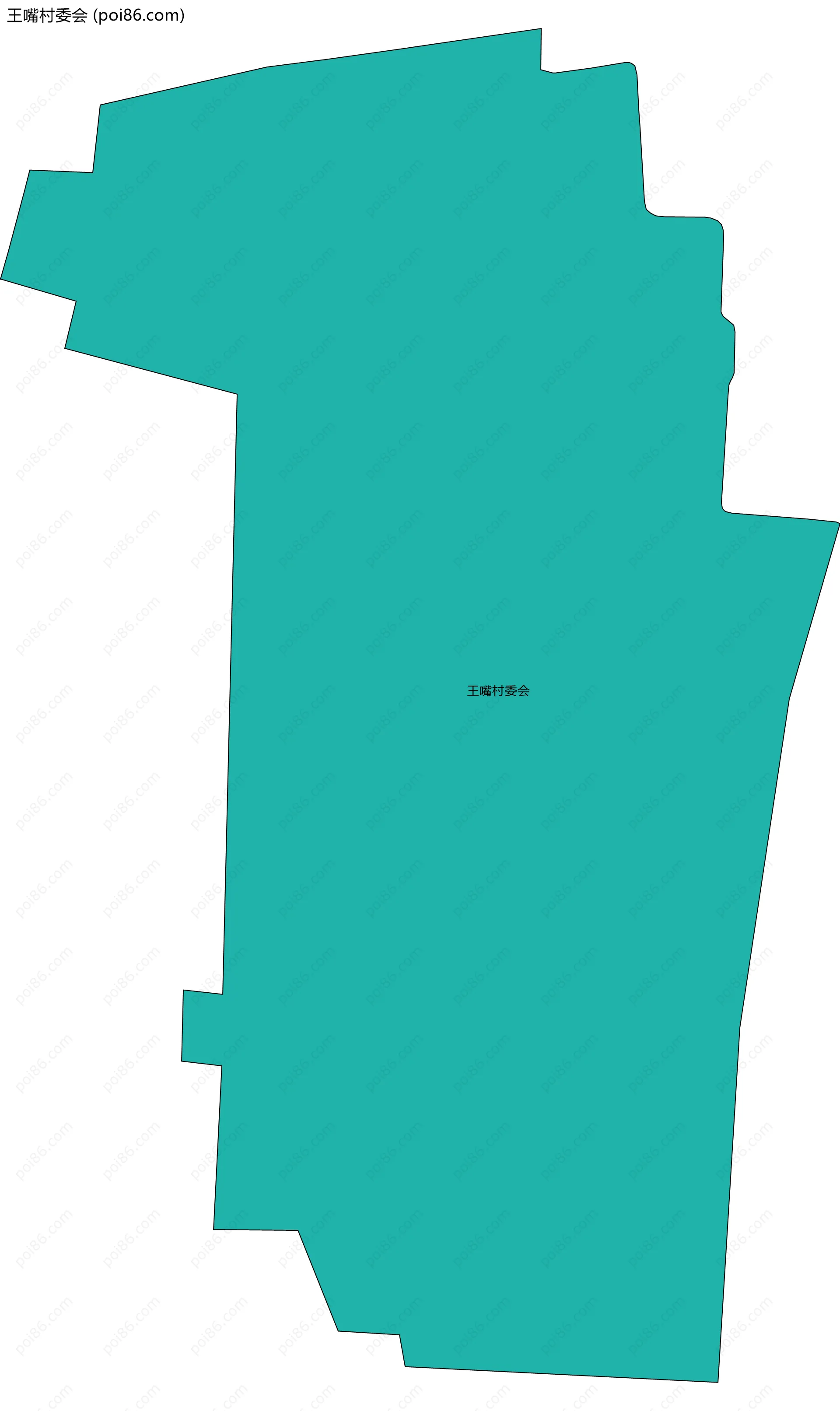 王嘴村委会边界地图
