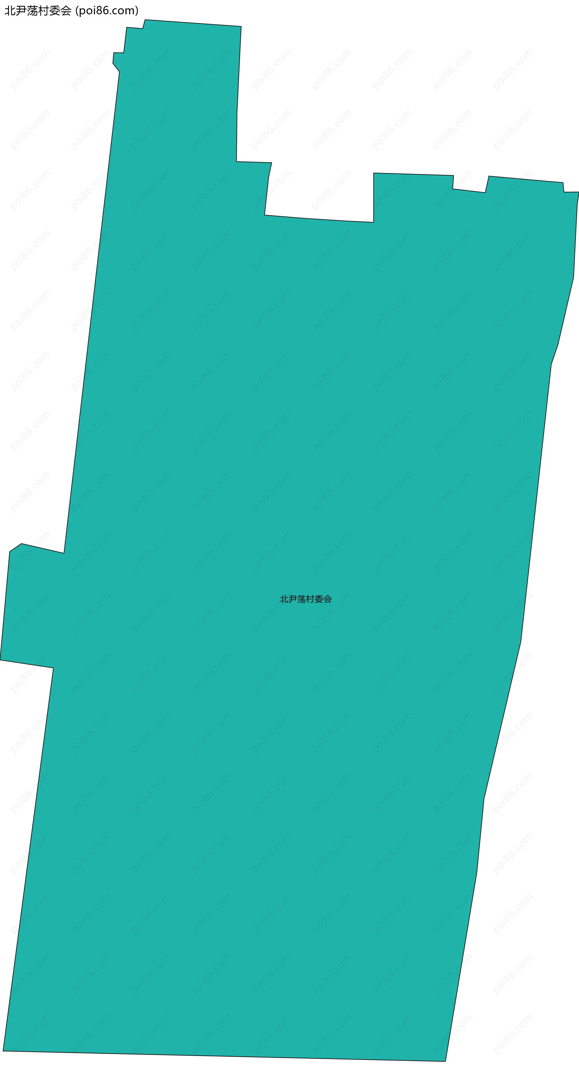 北尹荡村委会边界地图