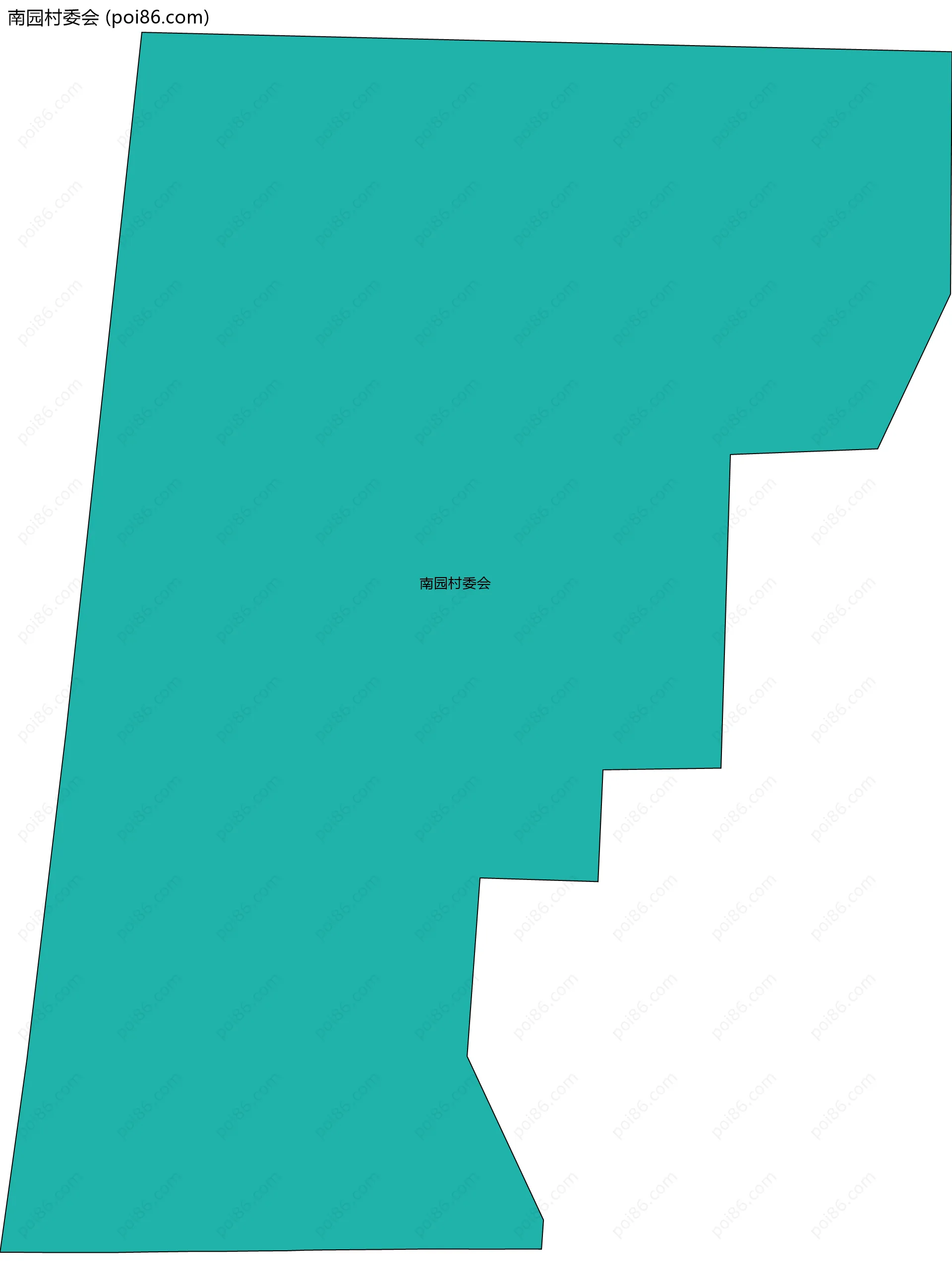 南园村委会边界地图