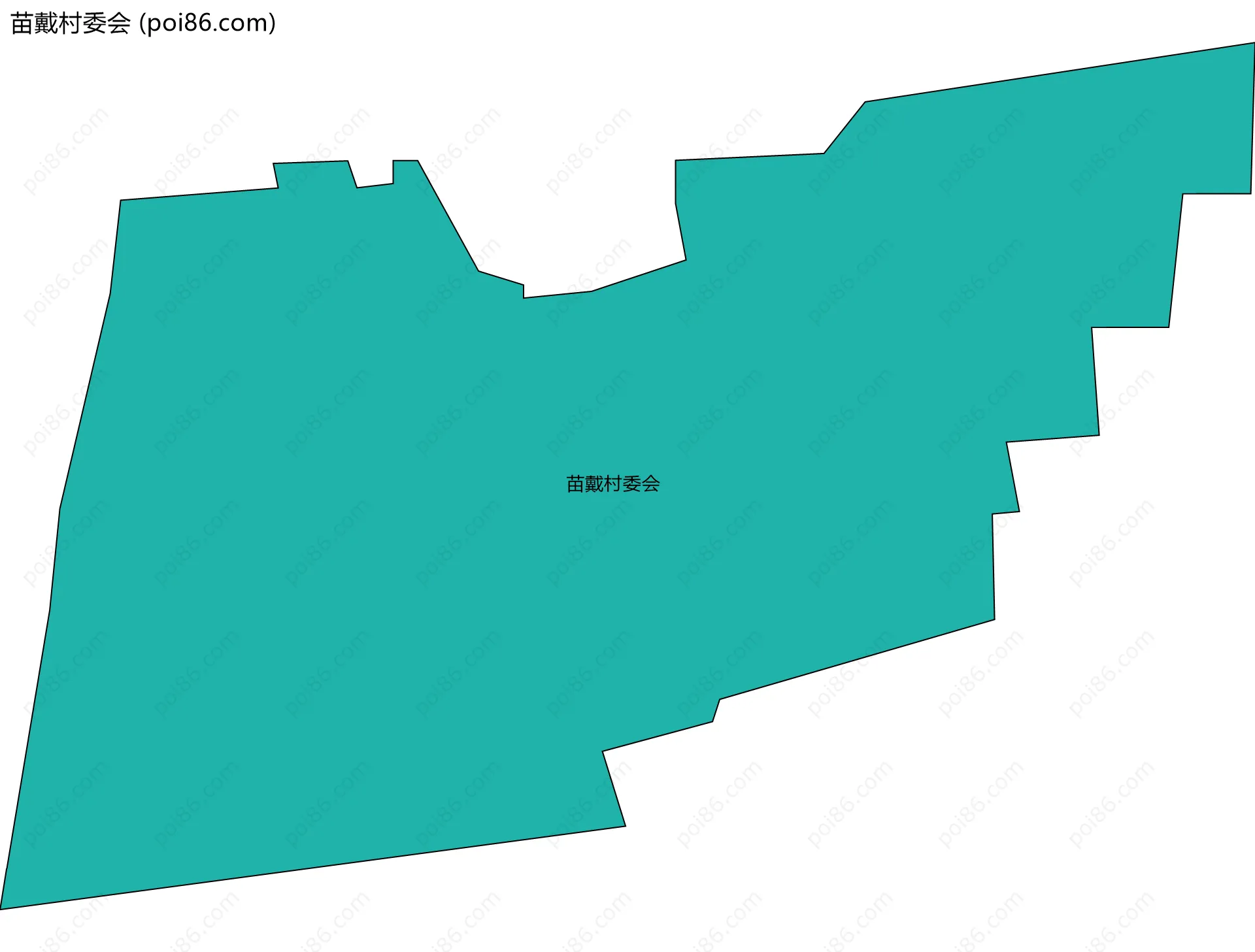 苗戴村委会边界地图