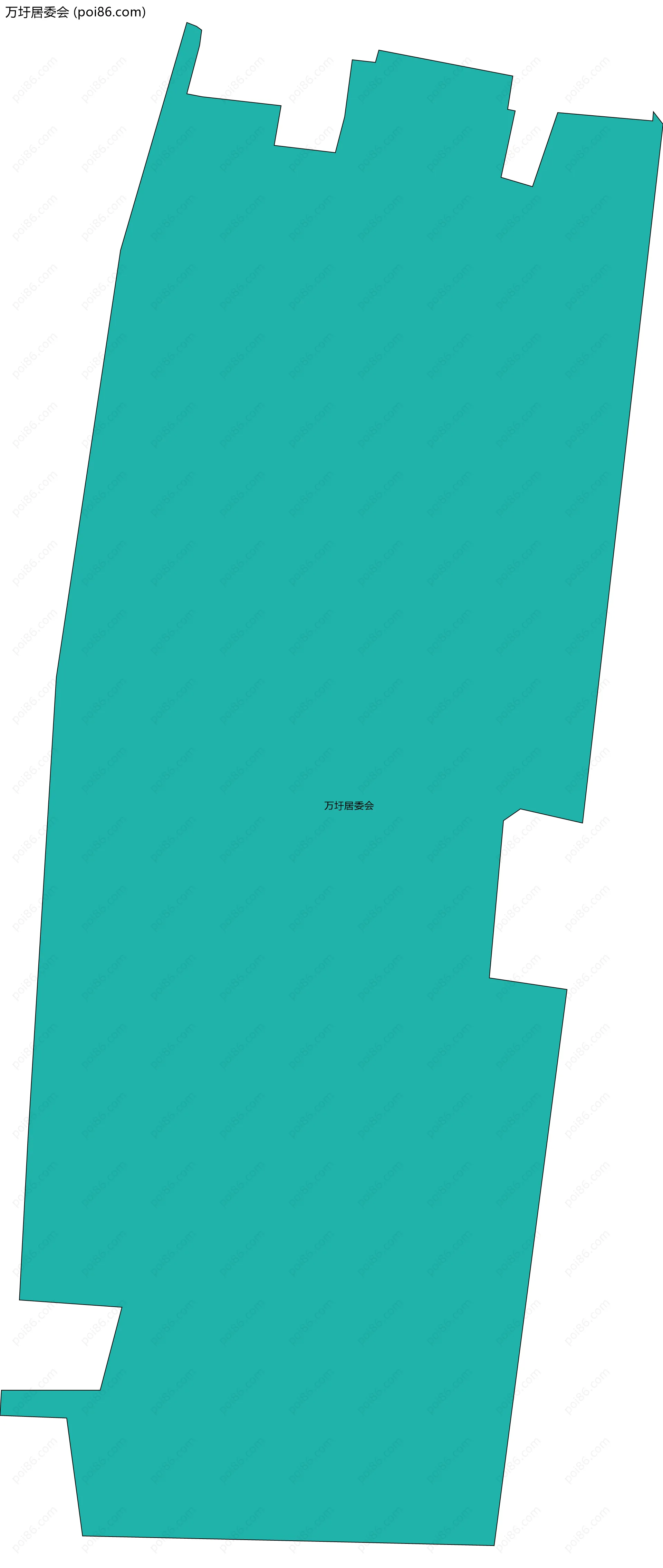 万圩居委会边界地图