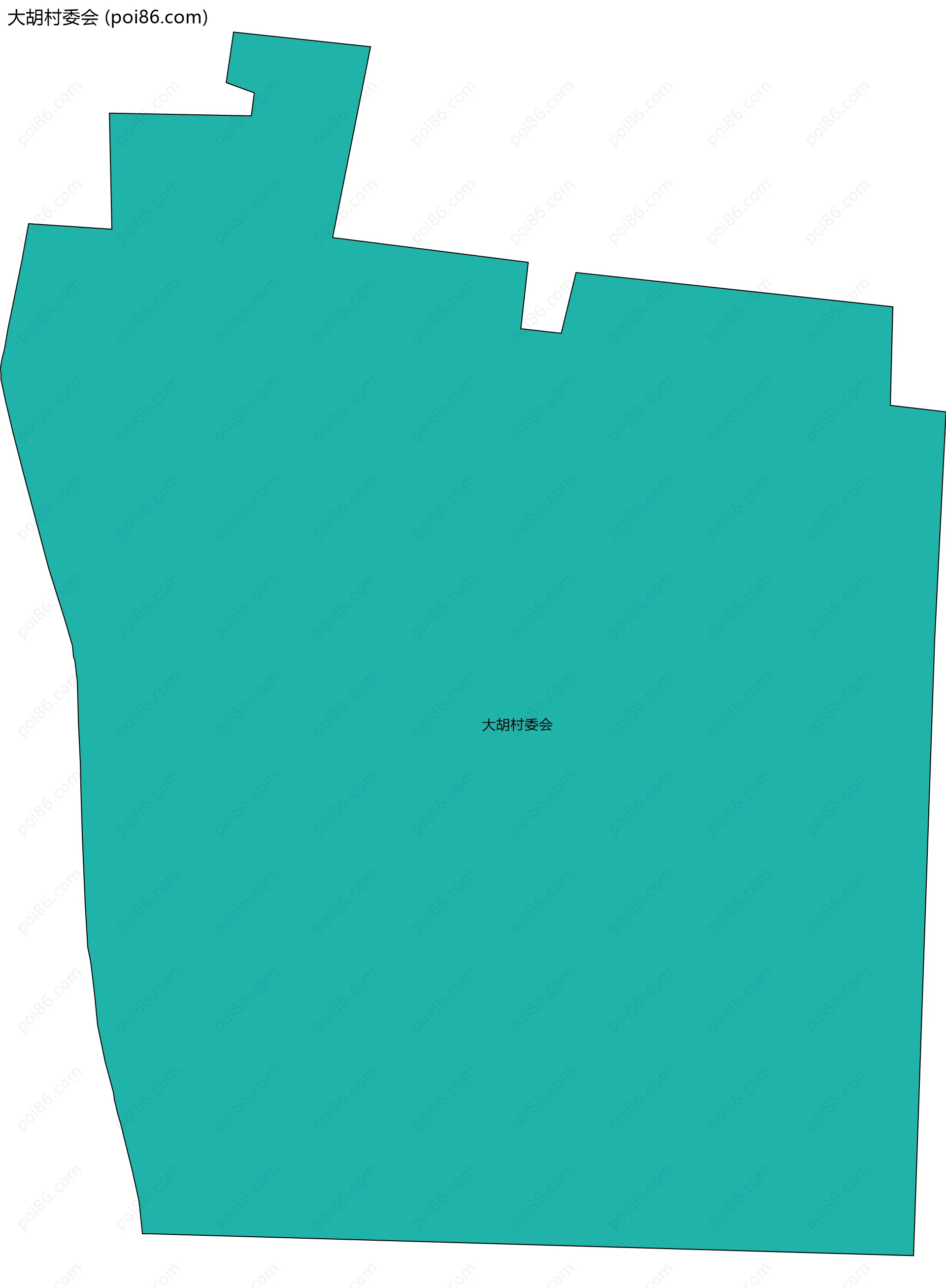 大胡村委会边界地图