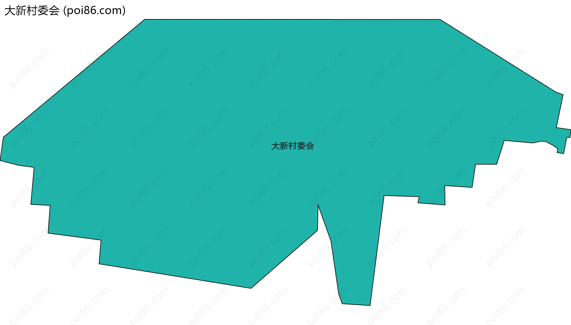 大新村委会边界地图