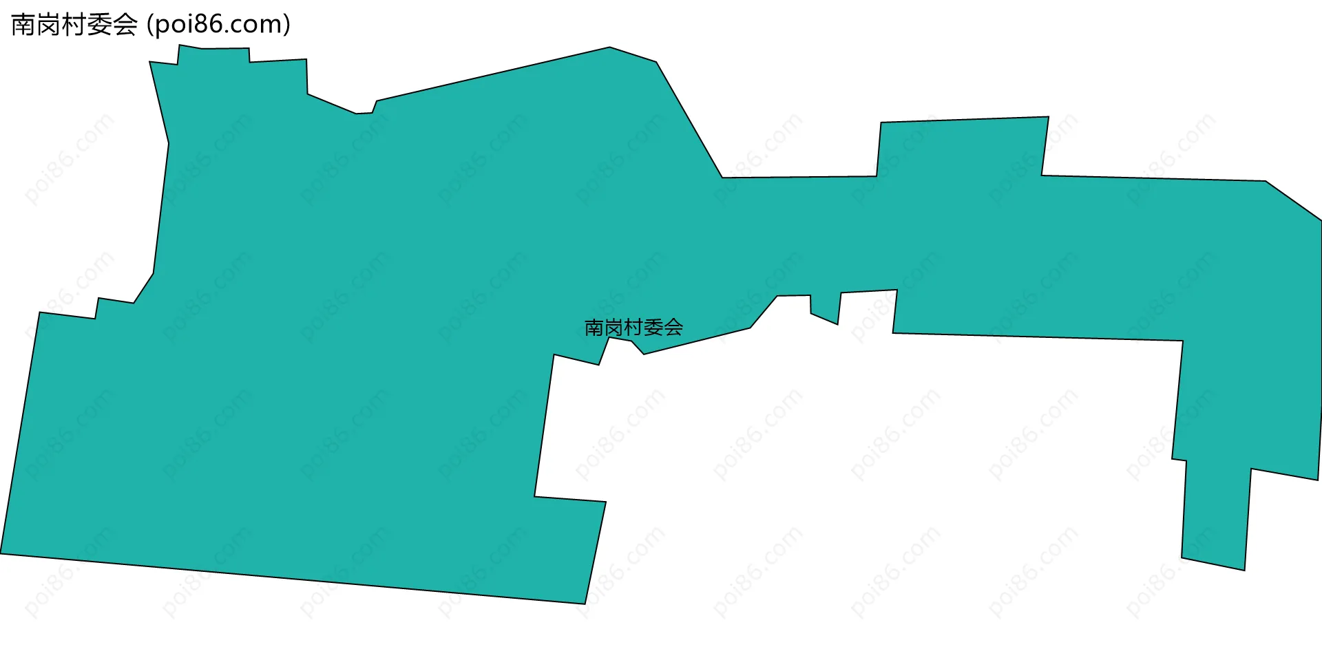 南岗村委会边界地图