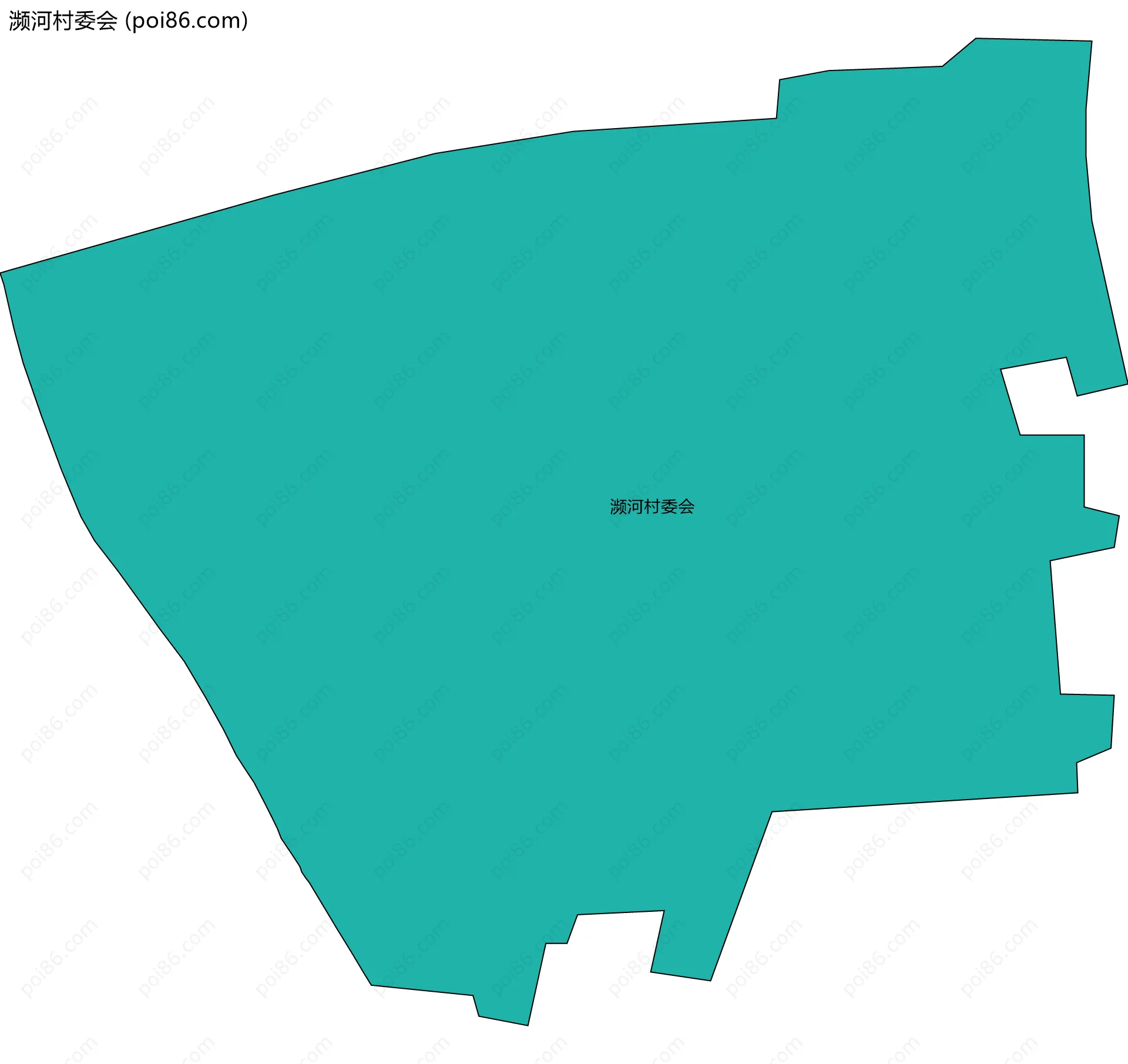 濒河村委会边界地图
