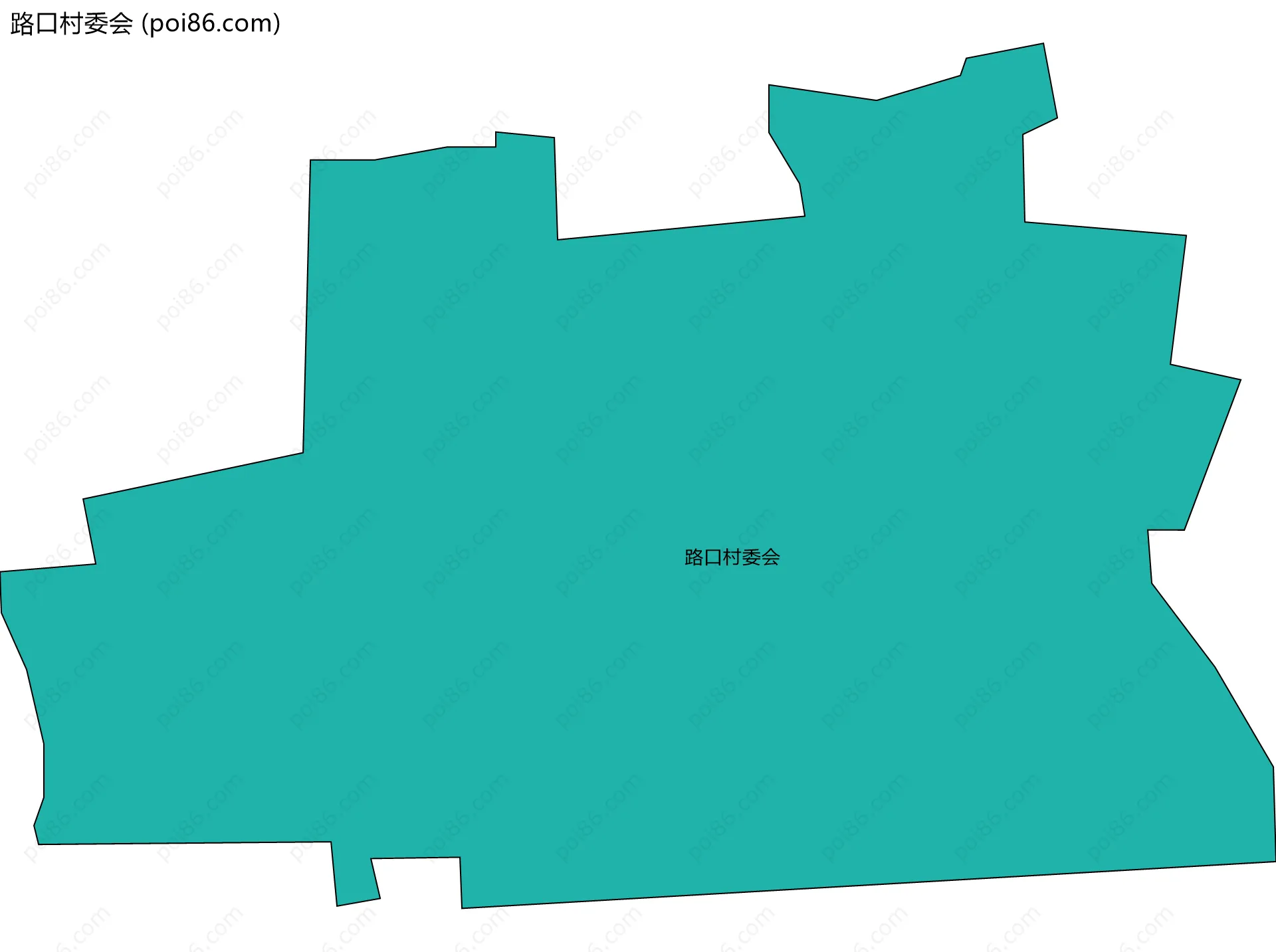 路口村委会边界地图