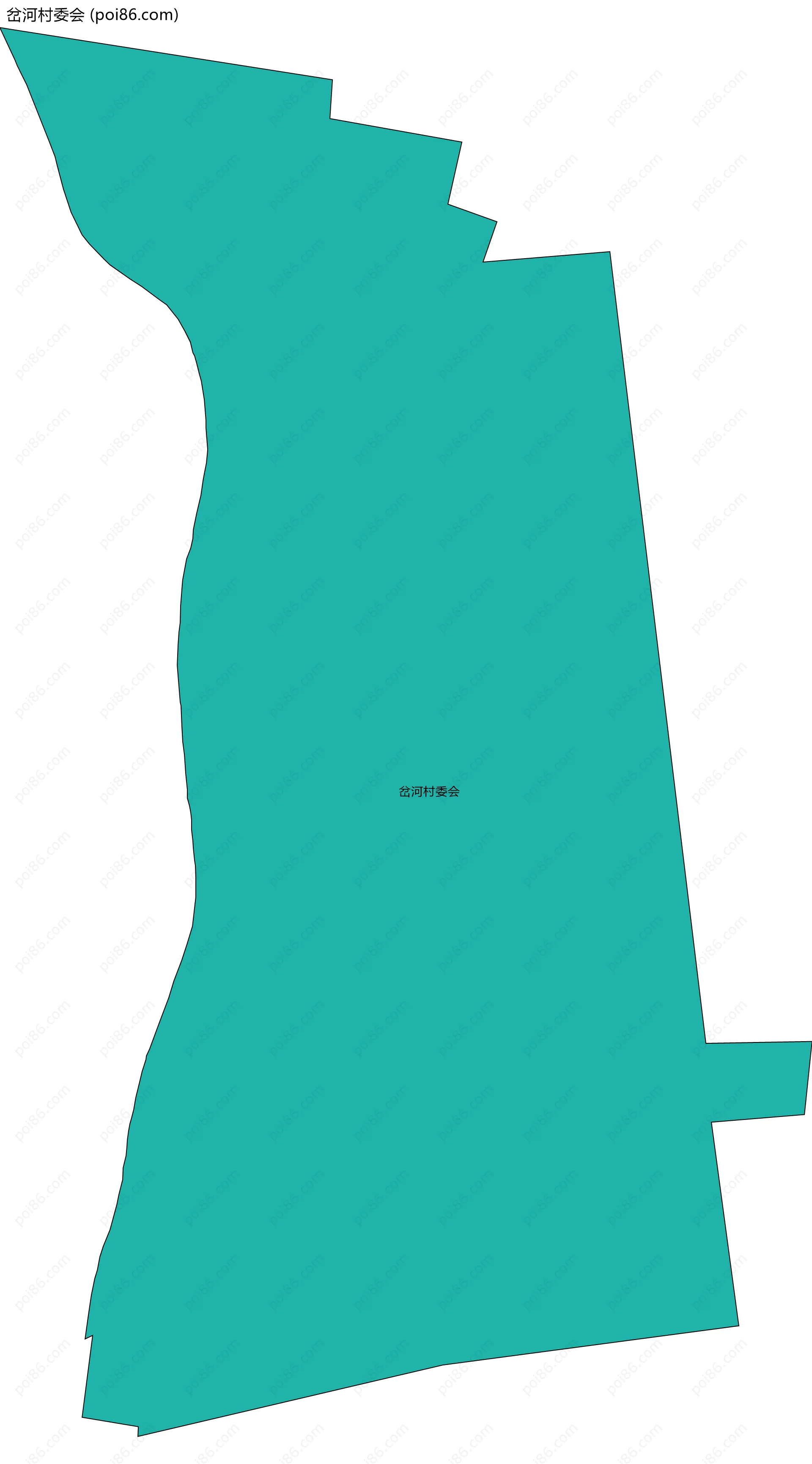 岔河村委会边界地图