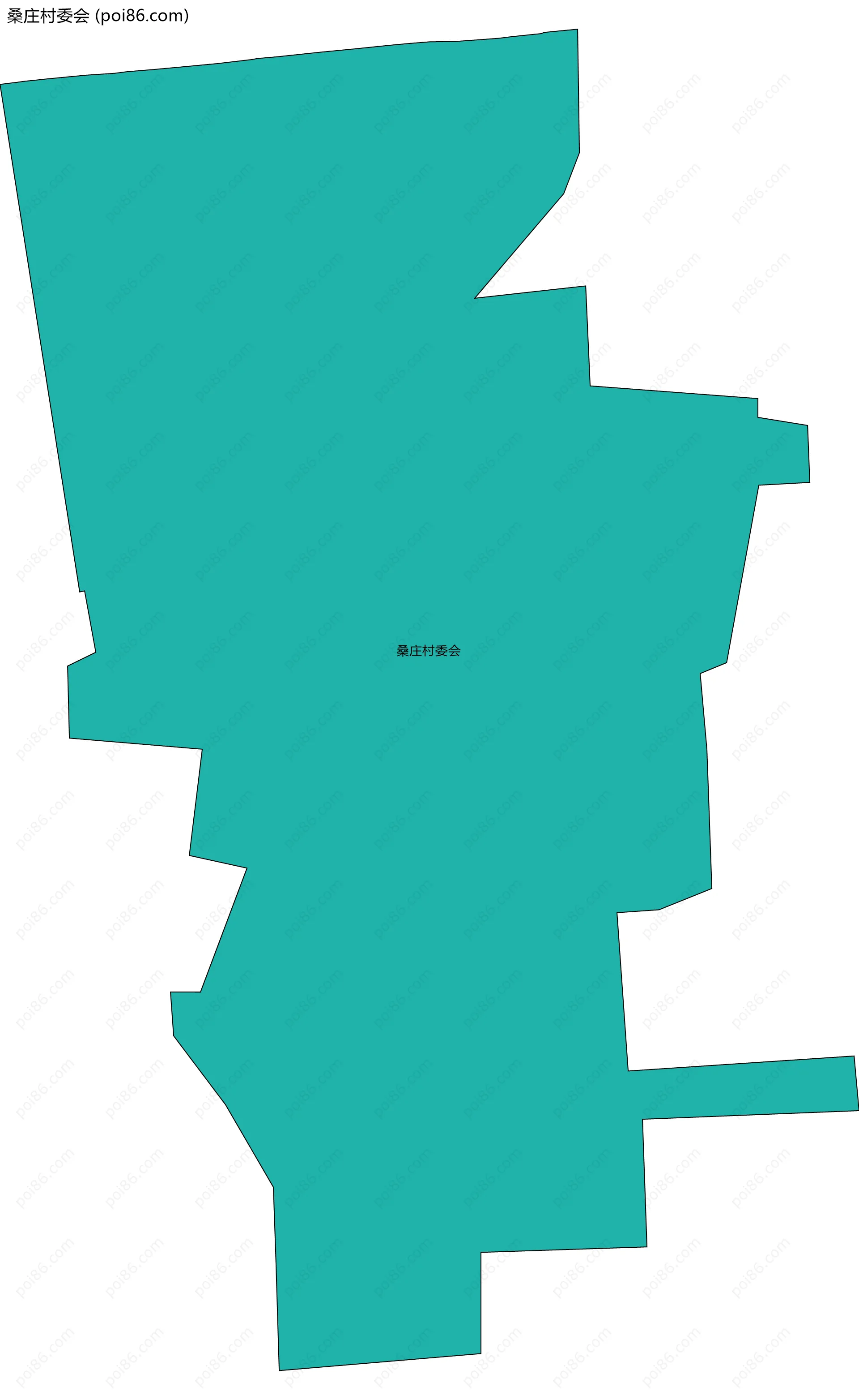 桑庄村委会边界地图