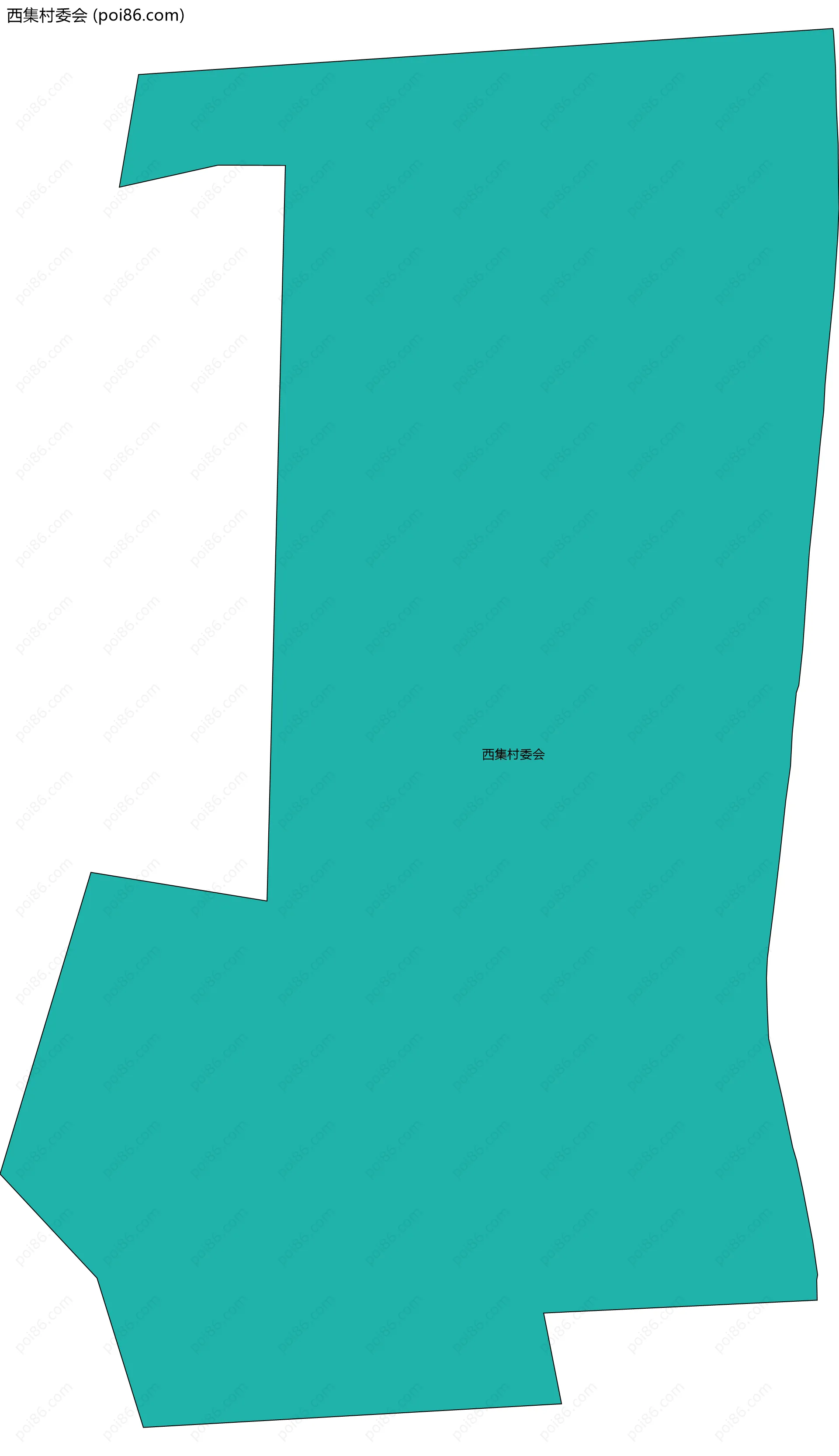 西集村委会边界地图