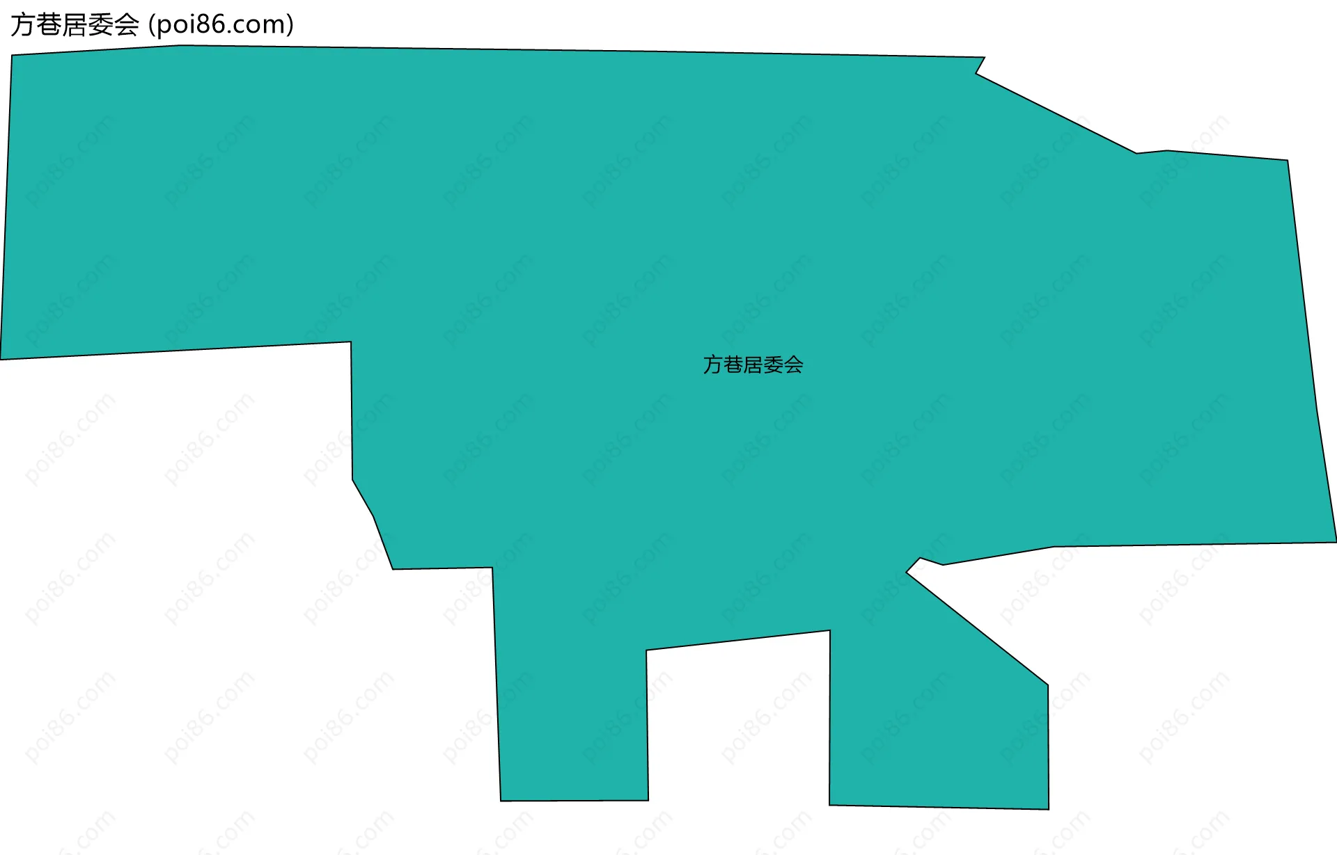 方巷居委会边界地图