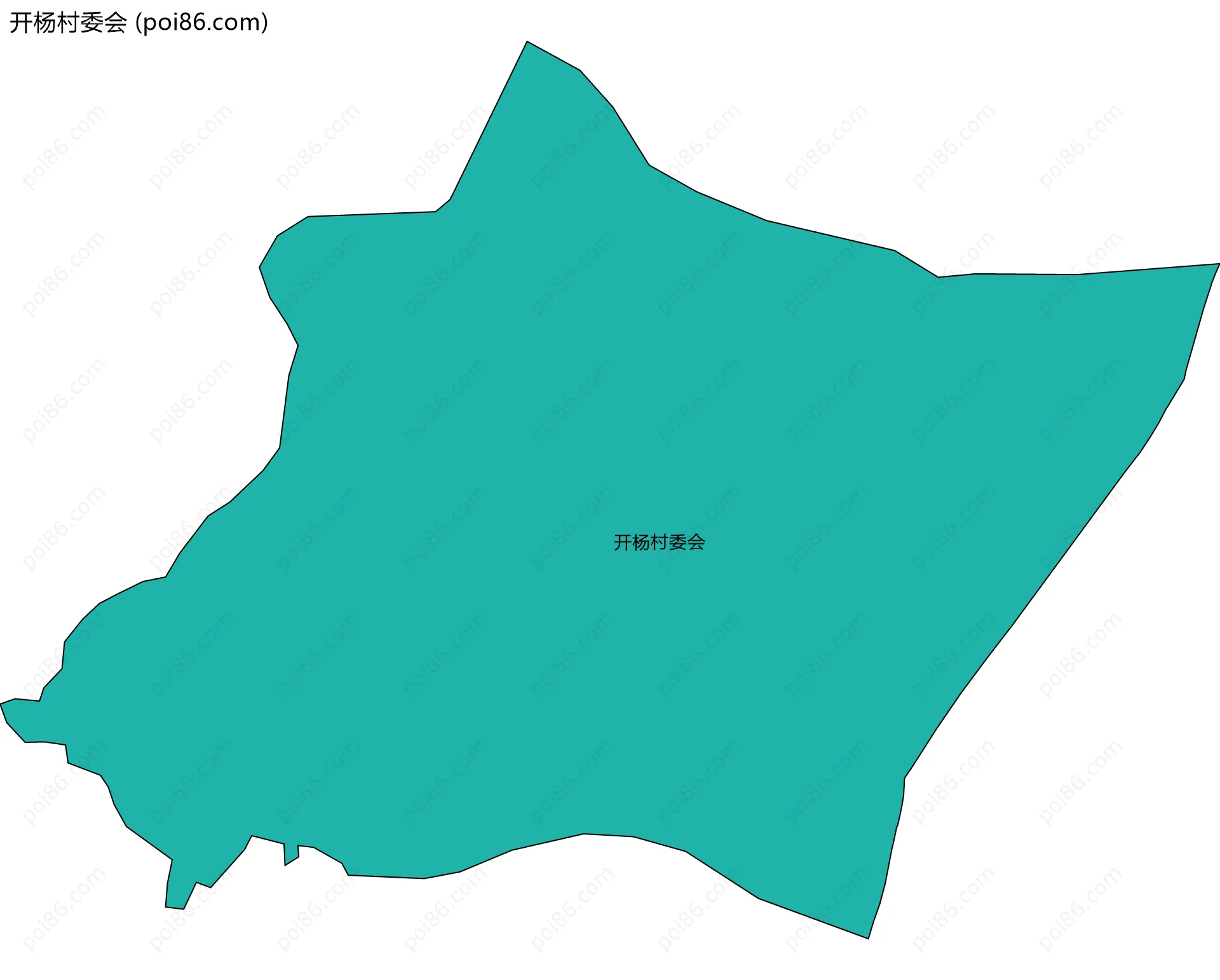 开杨村委会边界地图