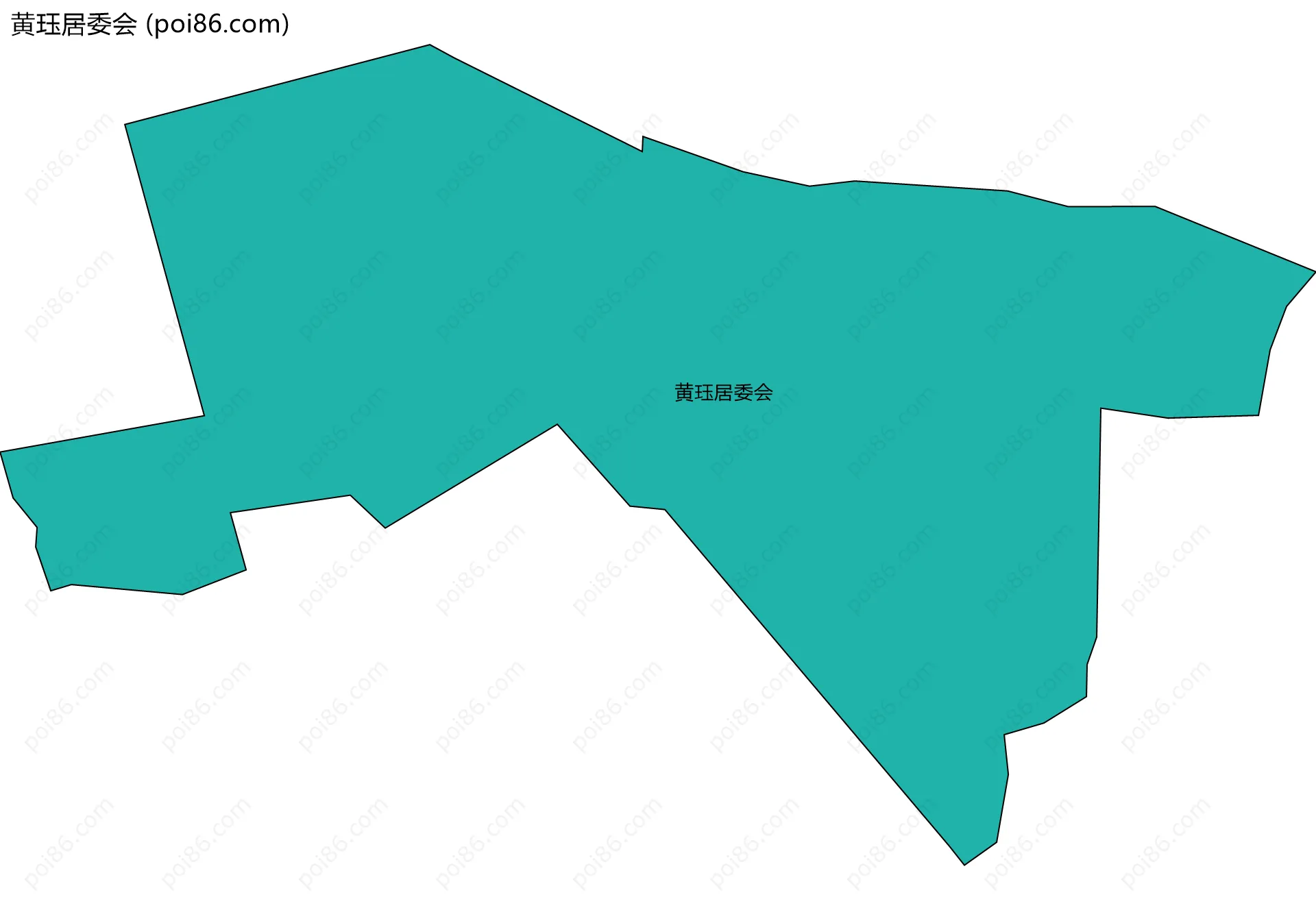 黄珏居委会边界地图