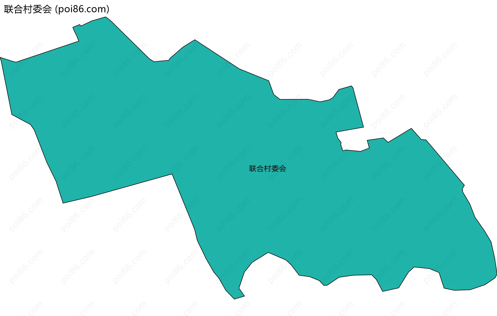 联合村委会边界地图