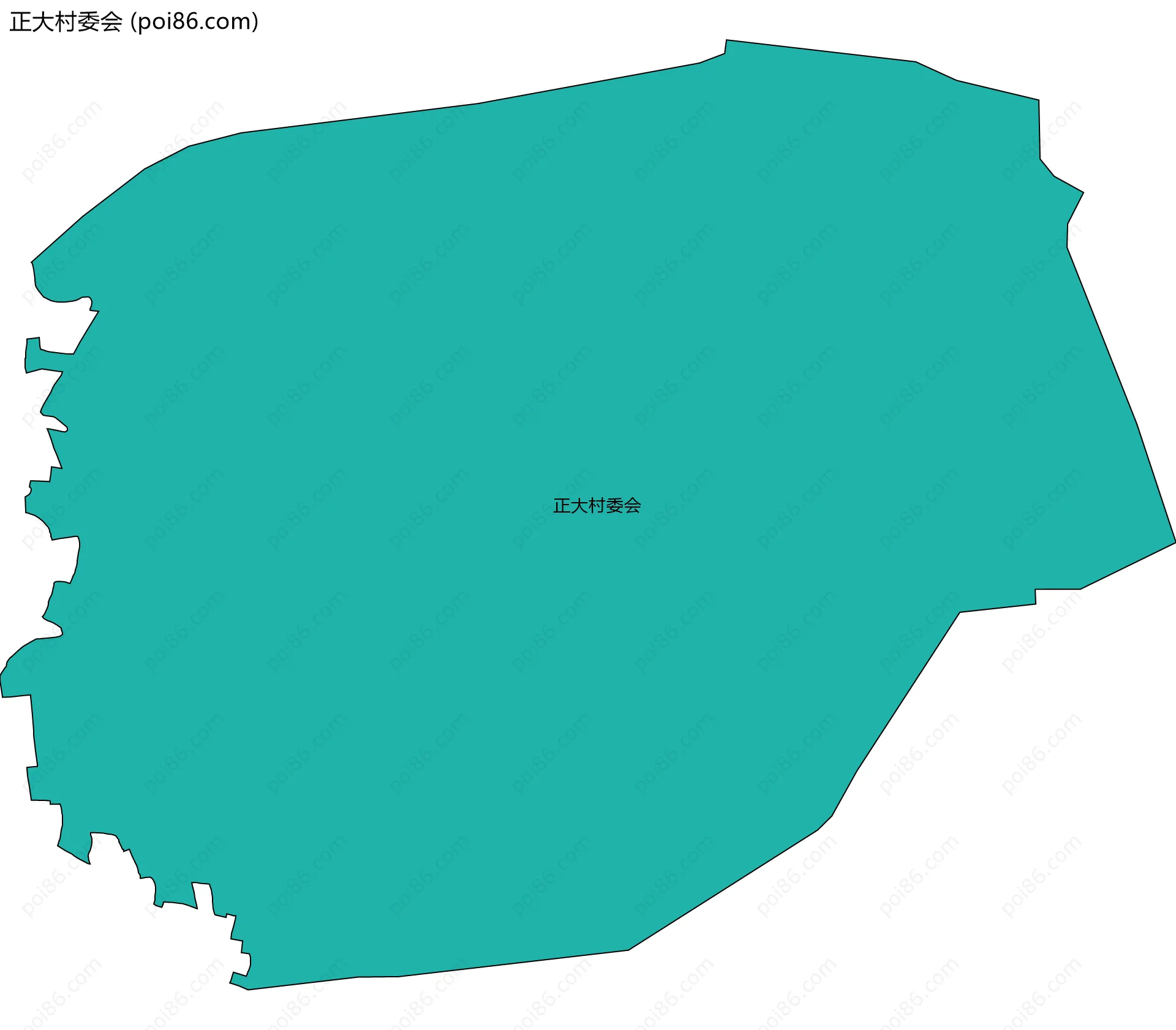 正大村委会边界地图