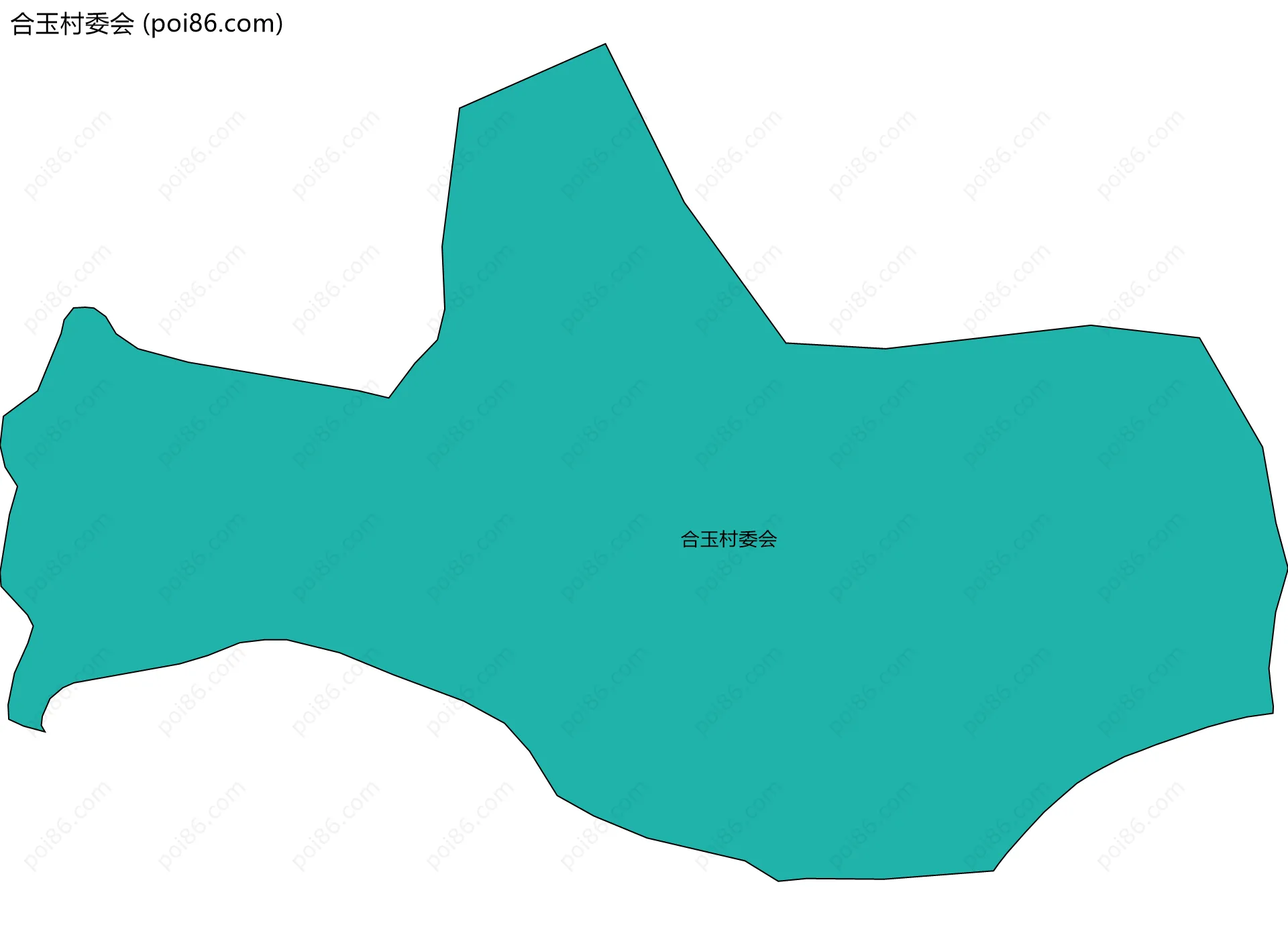 合玉村委会边界地图