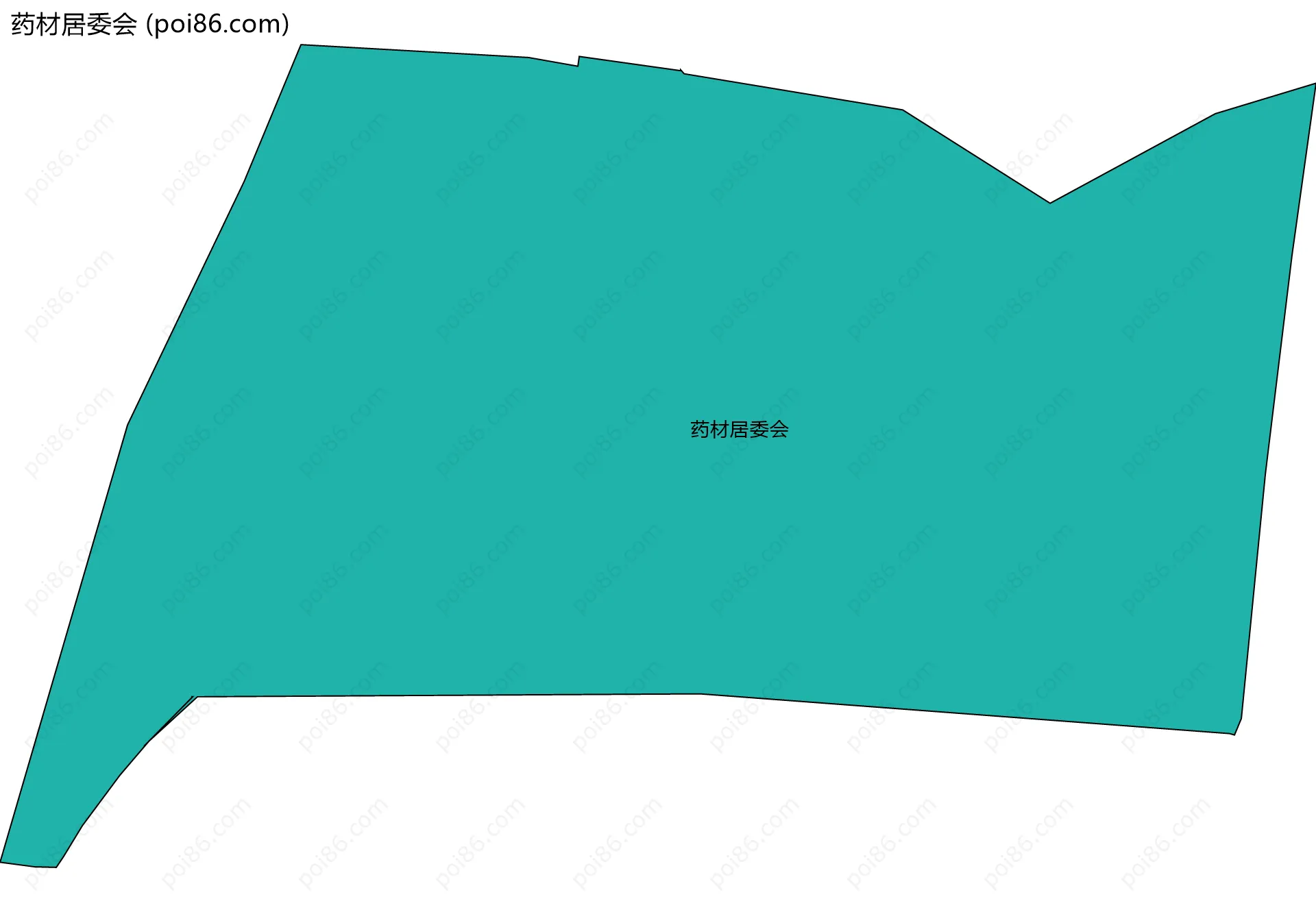 药材居委会边界地图
