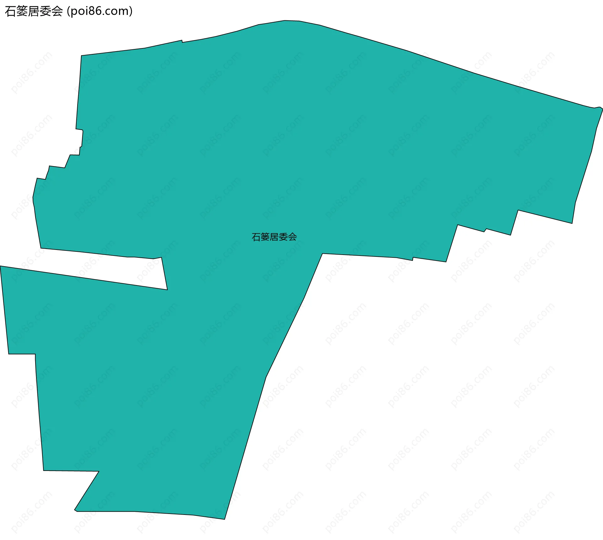 石篓居委会边界地图