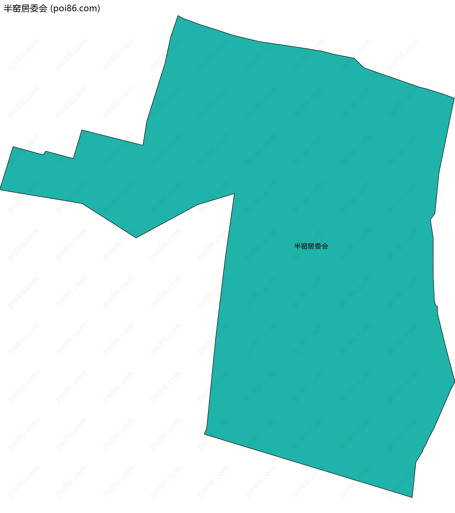 半窑居委会边界地图