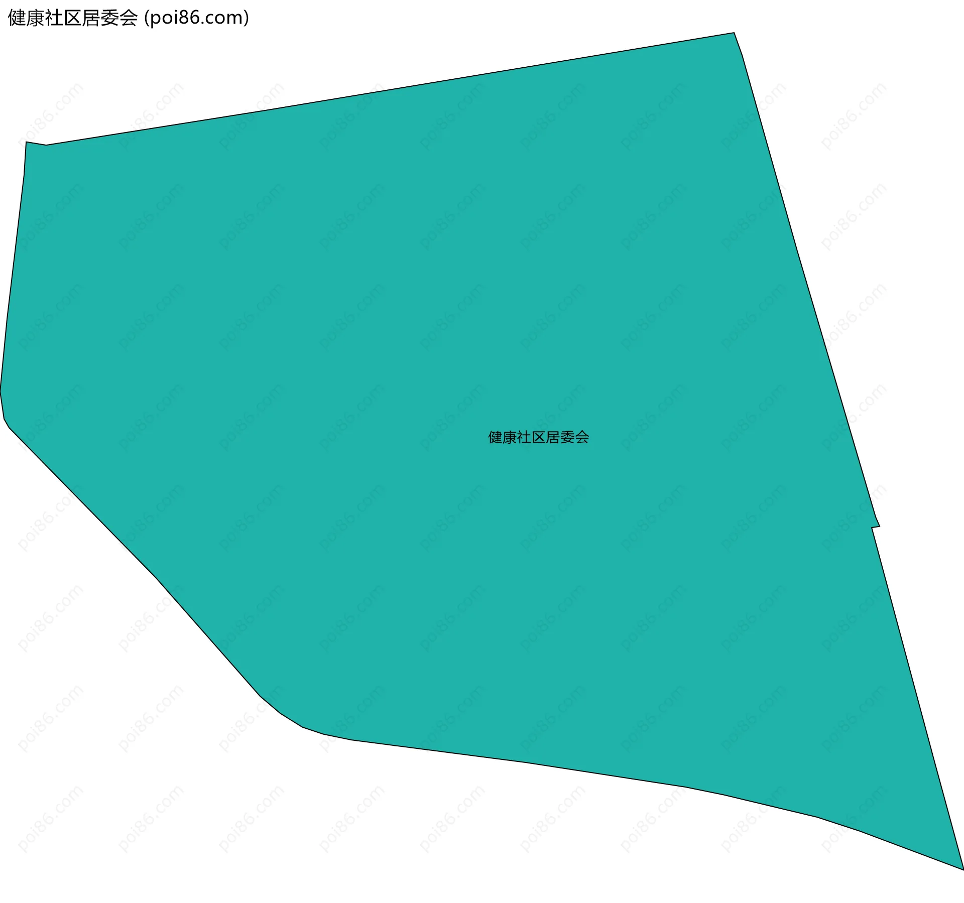 健康社区居委会边界地图