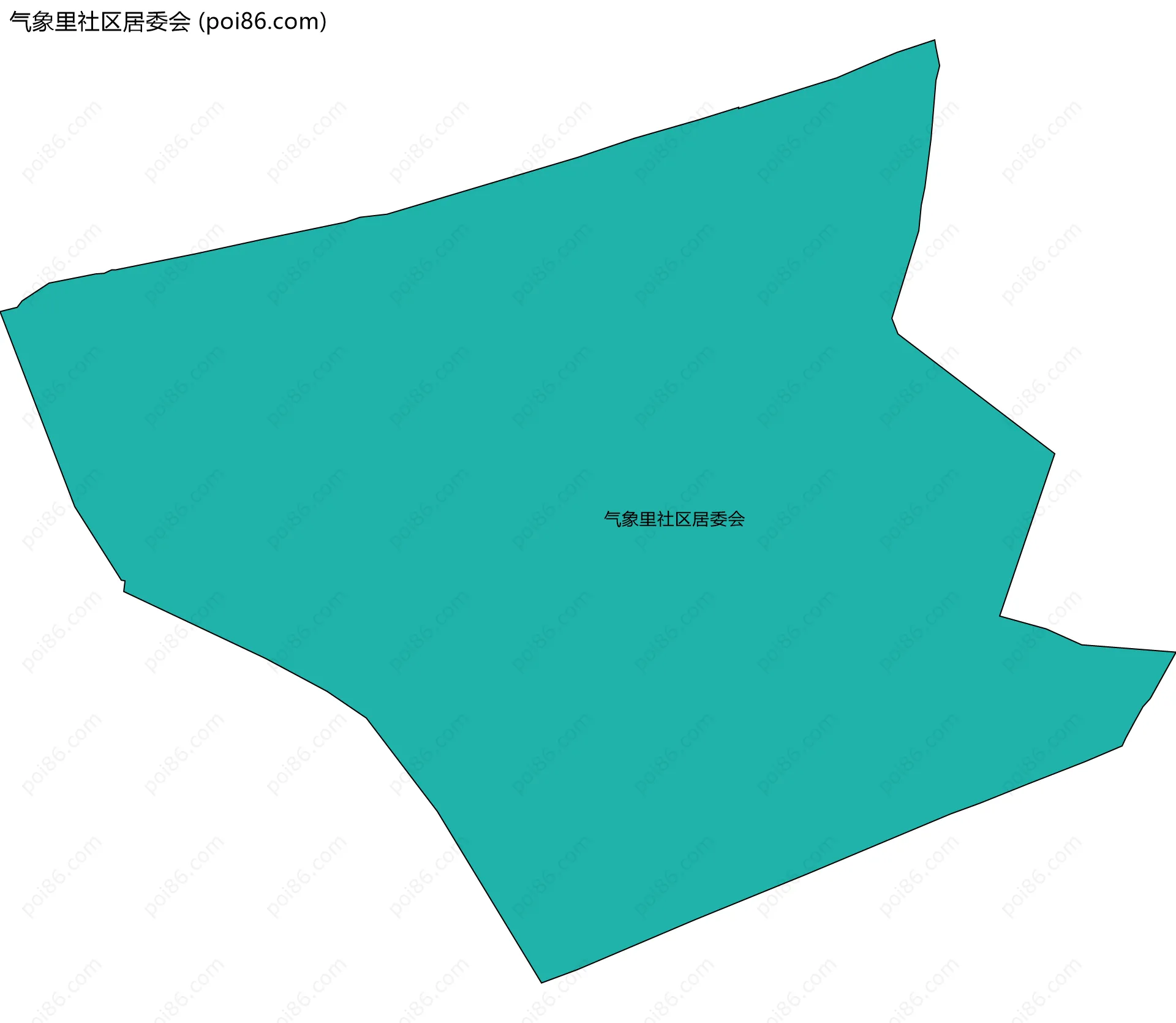 气象里社区居委会边界地图