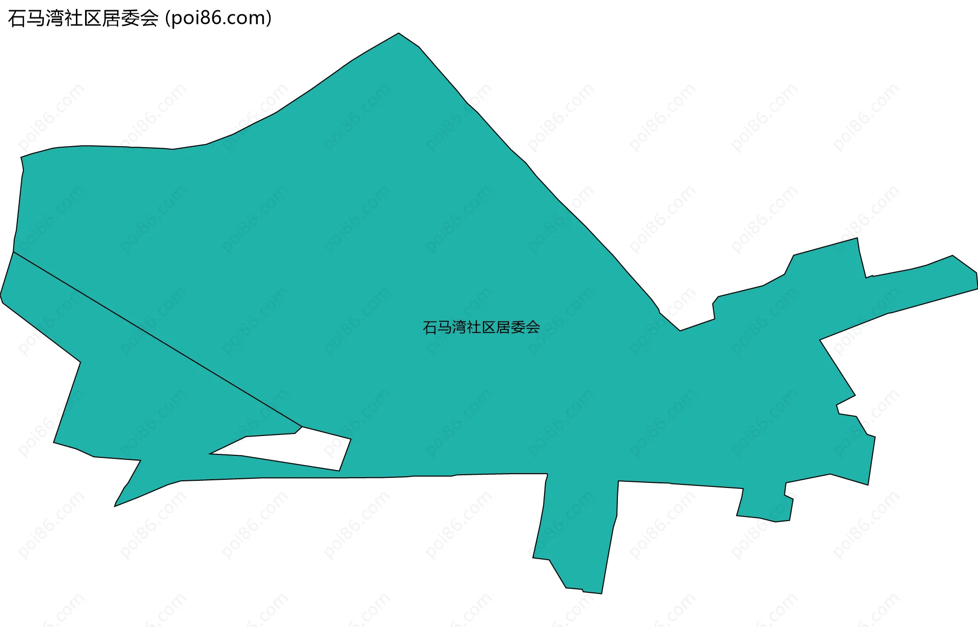 石马湾社区居委会边界地图