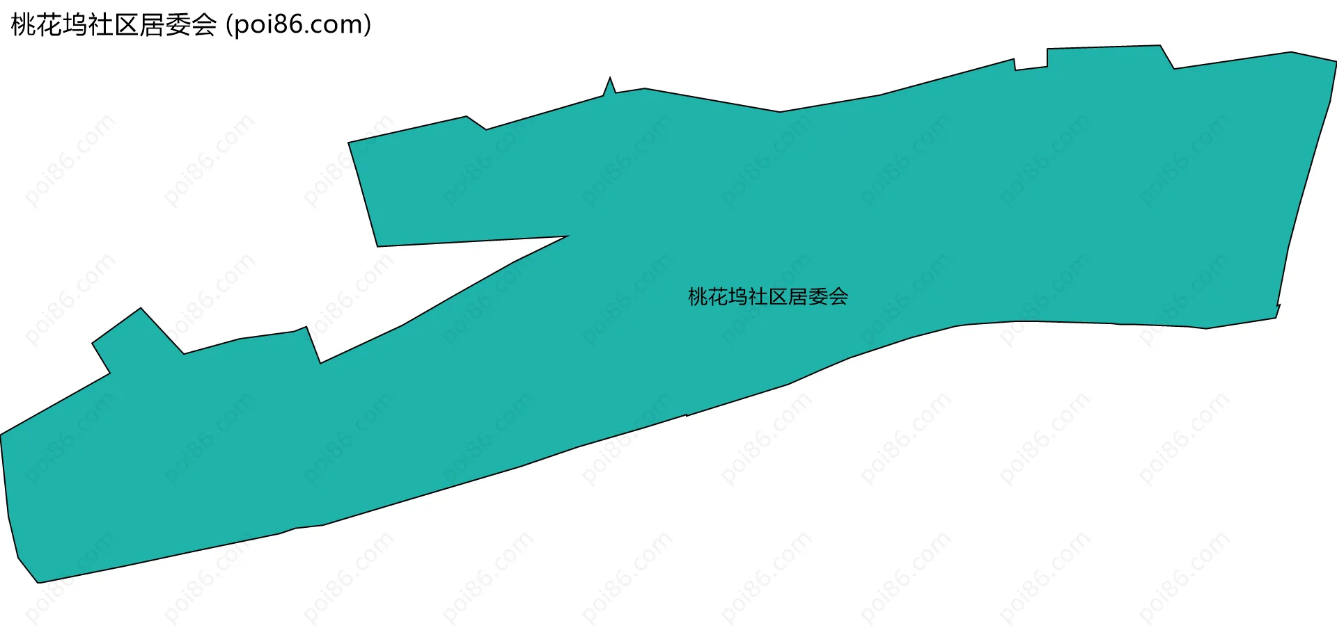 桃花坞社区居委会边界地图