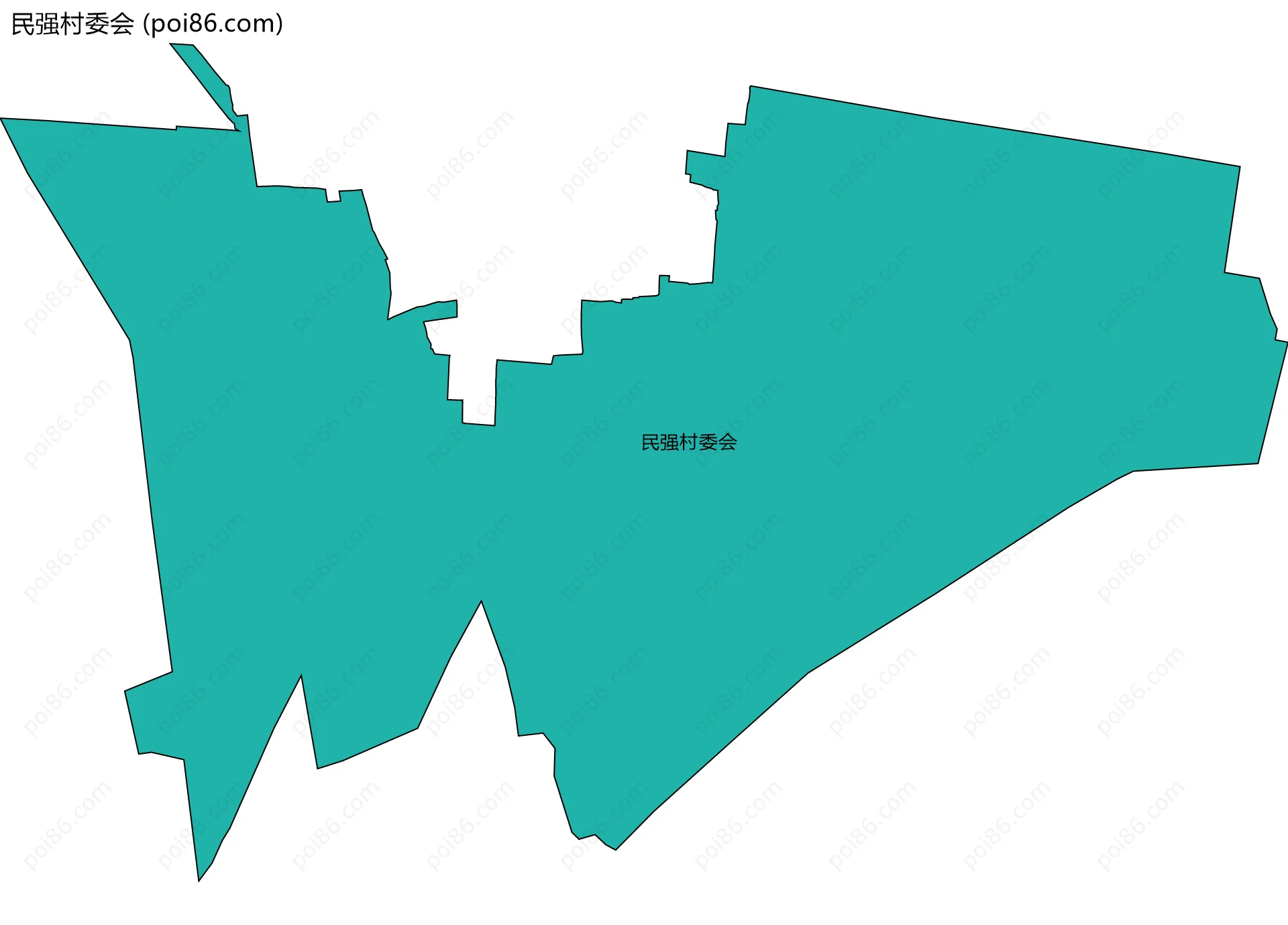 民强村委会边界地图